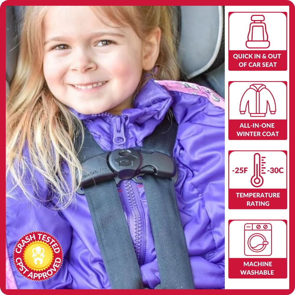 Car Seat Coat | The Road Coat Down - Unicorn Print