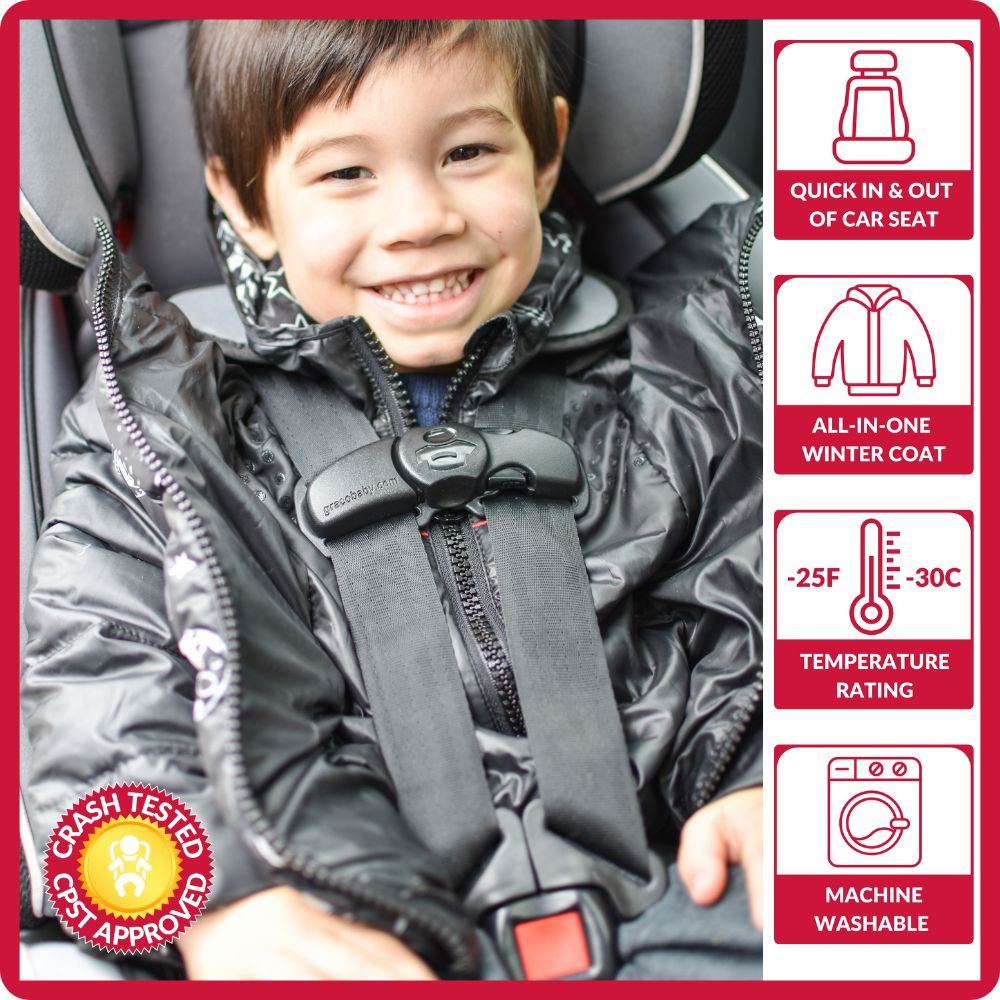 Car Seat Coat | The Road Coat Down - Rocketship Print