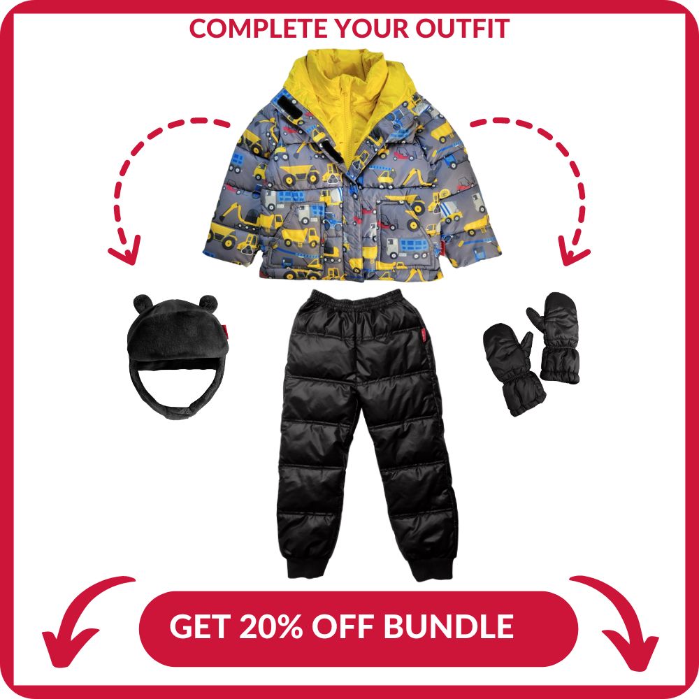 Car Seat Coat | The Road Coat Vegan - Construction Print