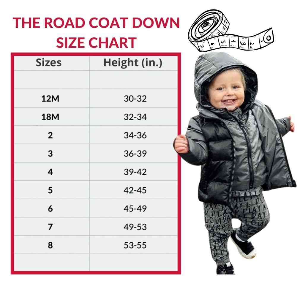 Car Seat Coat | The Road Coat Down - Platinum/black