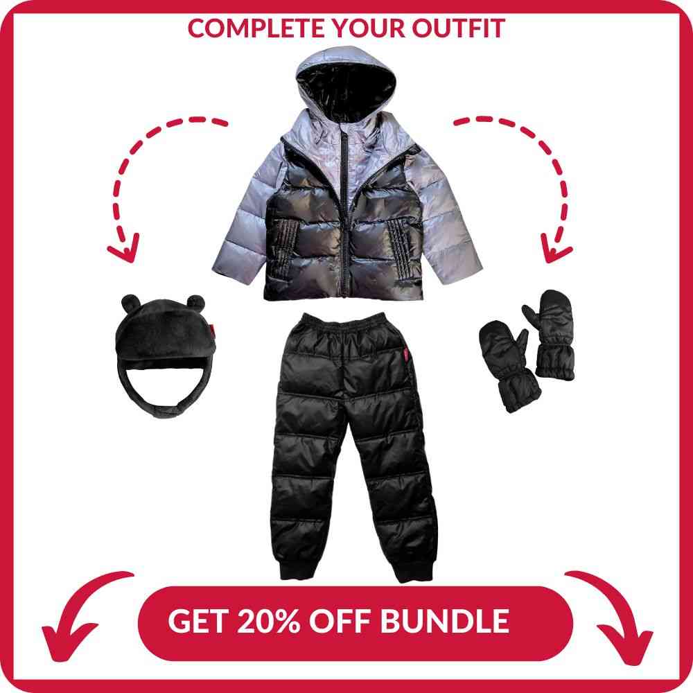 Car Seat Coat | The Road Coat Down - Platinum/black