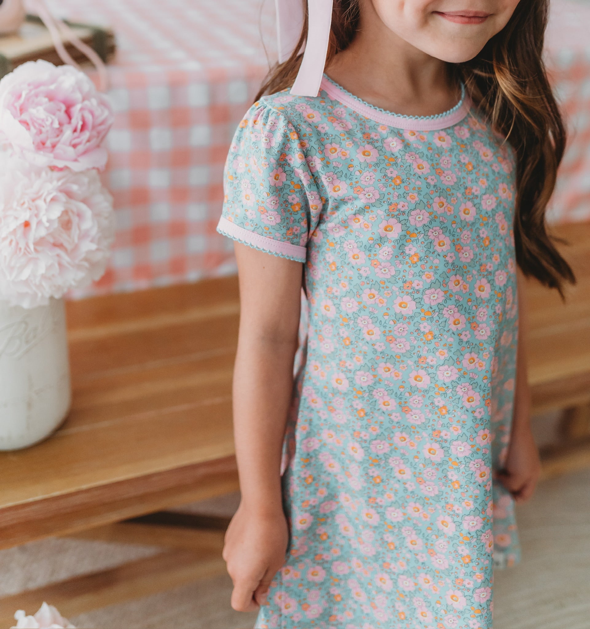 Summer Floral T-shirt Dress