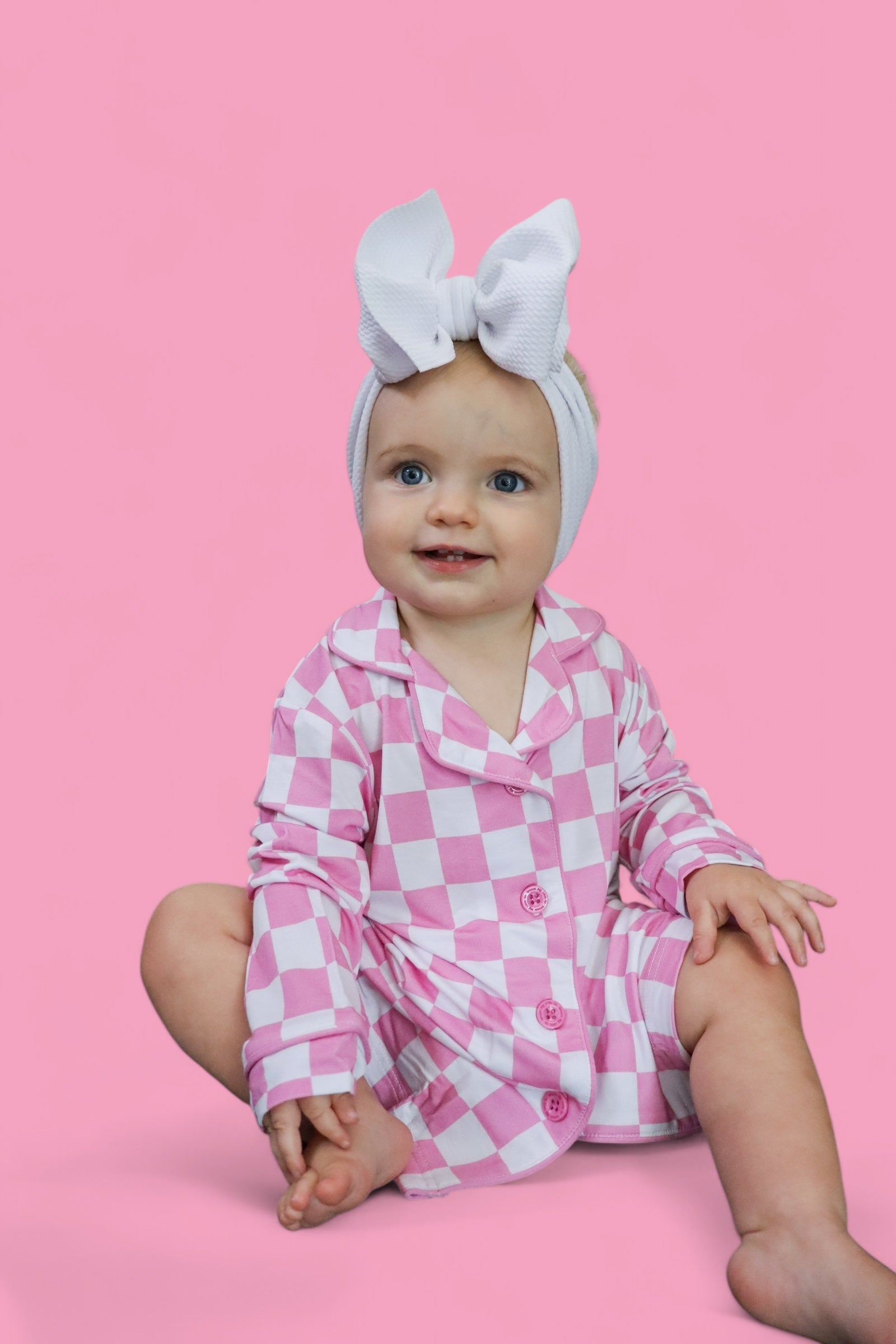 Bubblegum Checkers Girl's Dream Gown