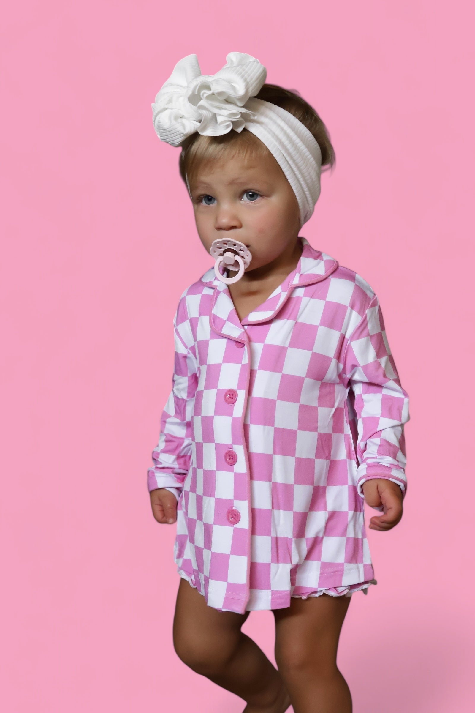 Bubblegum Checkers Girl's Dream Gown
