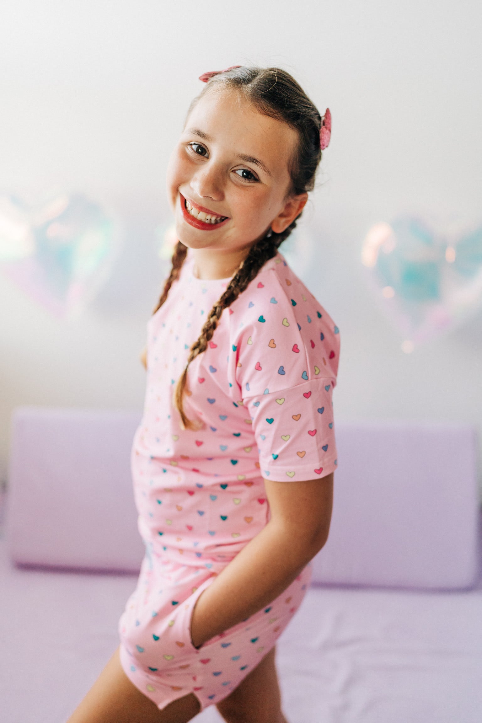 Pink Candyland Short And Shirt Set