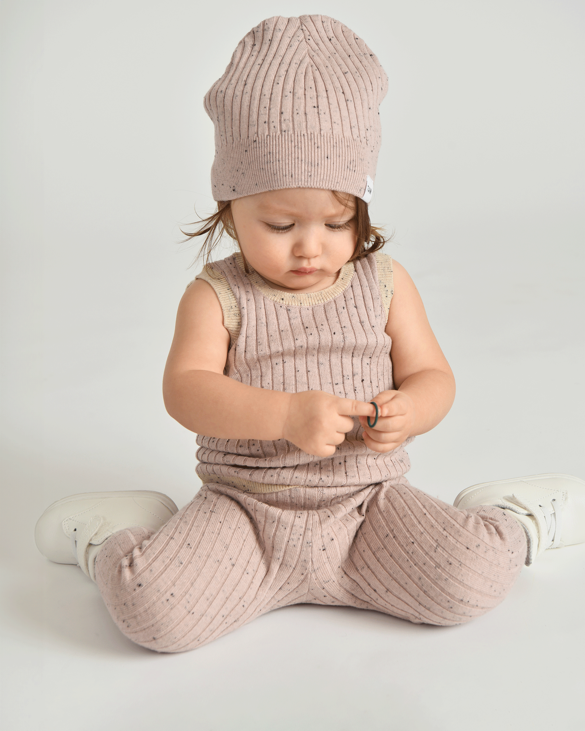 Cotton Beanie - Ribbed