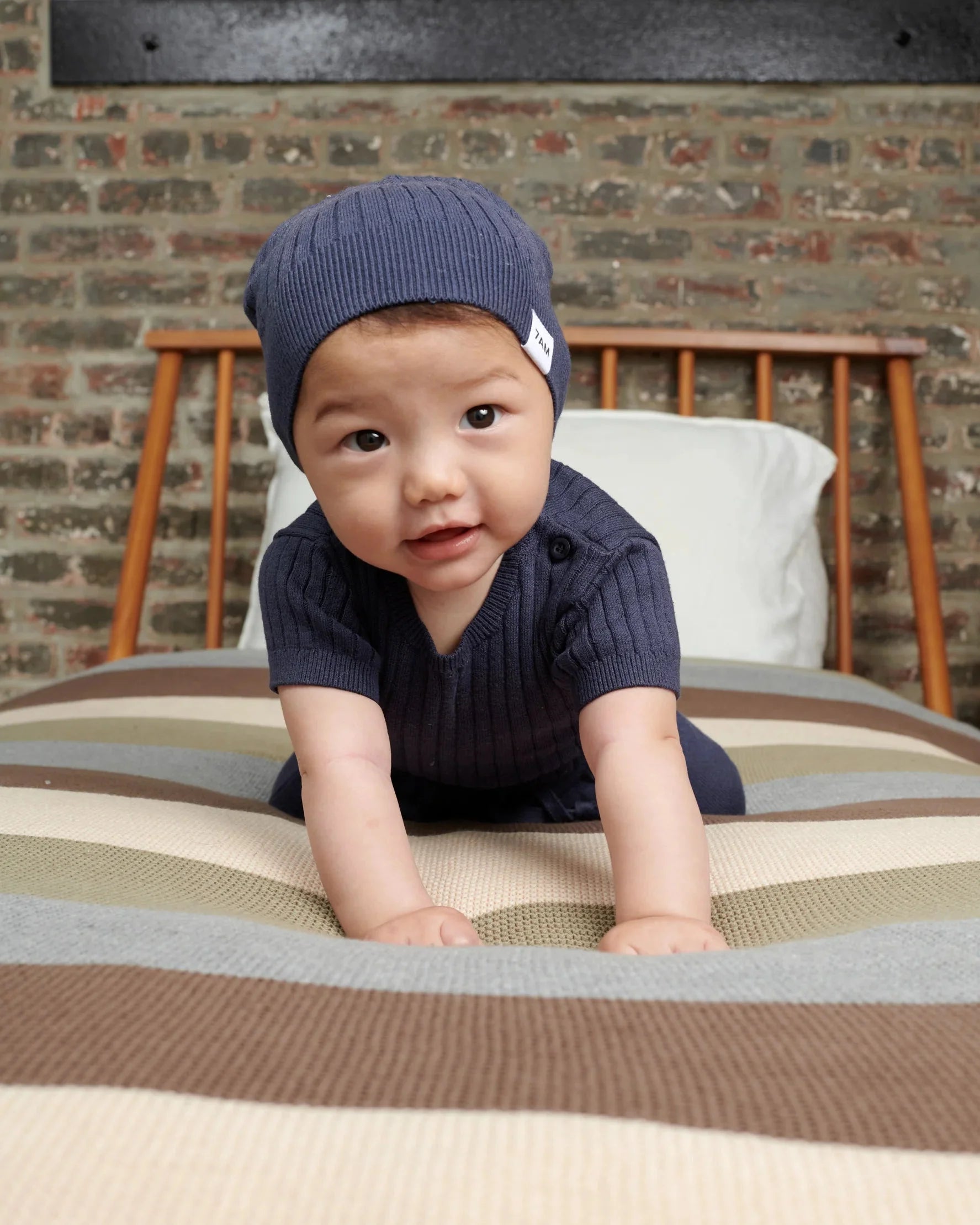 Cotton Beanie - Ribbed