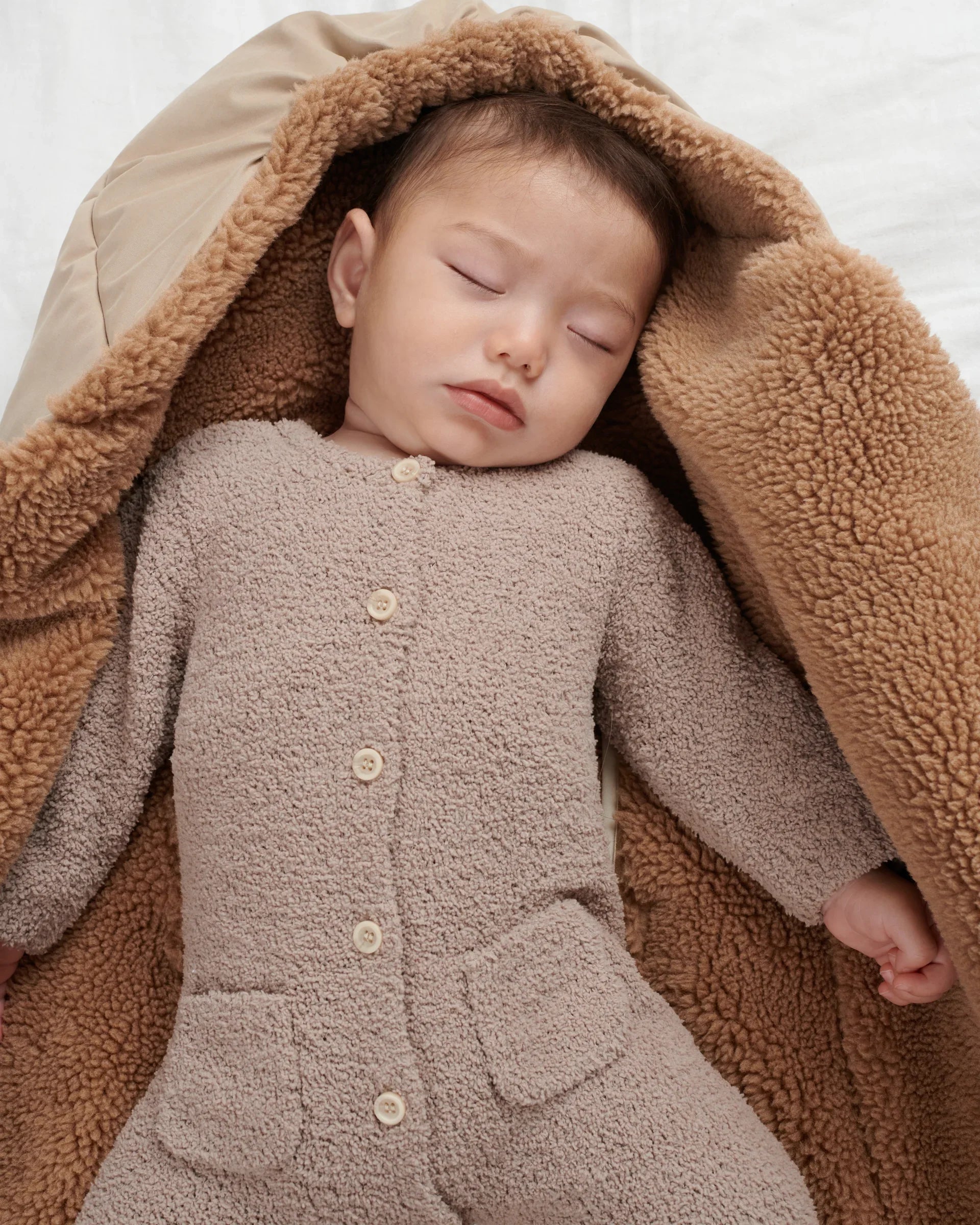 Long Sleeve Jumpsuit - Fuzzy