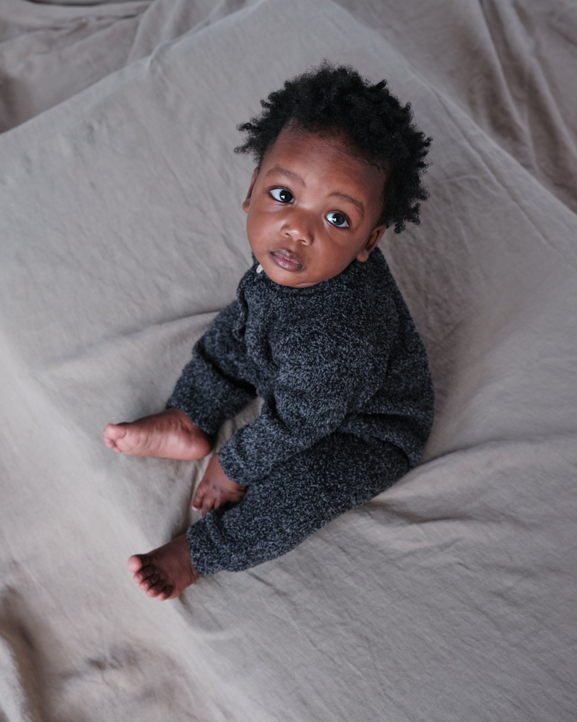 Long Sleeve Jumpsuit - Fuzzy