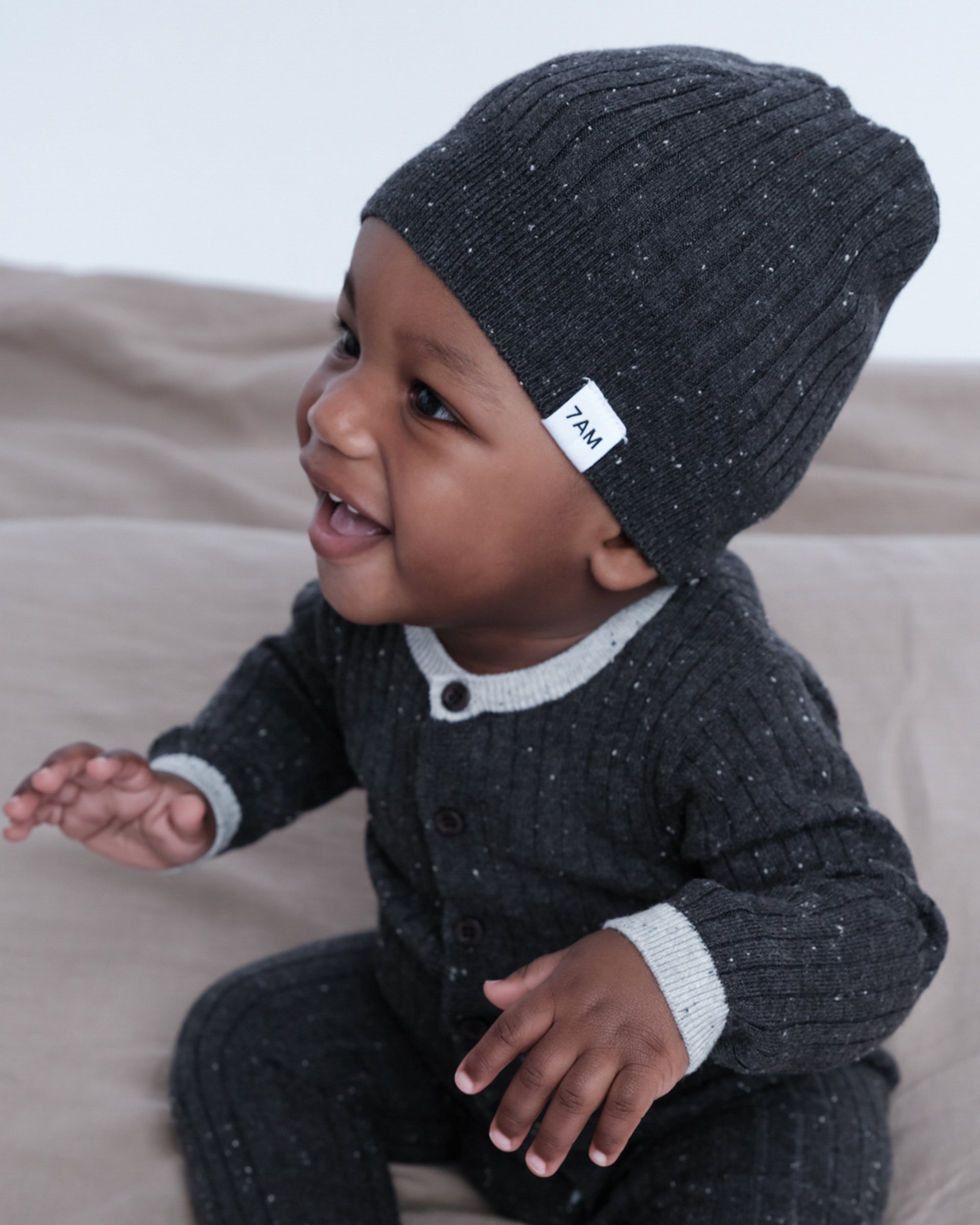 Cotton Beanie - Ribbed