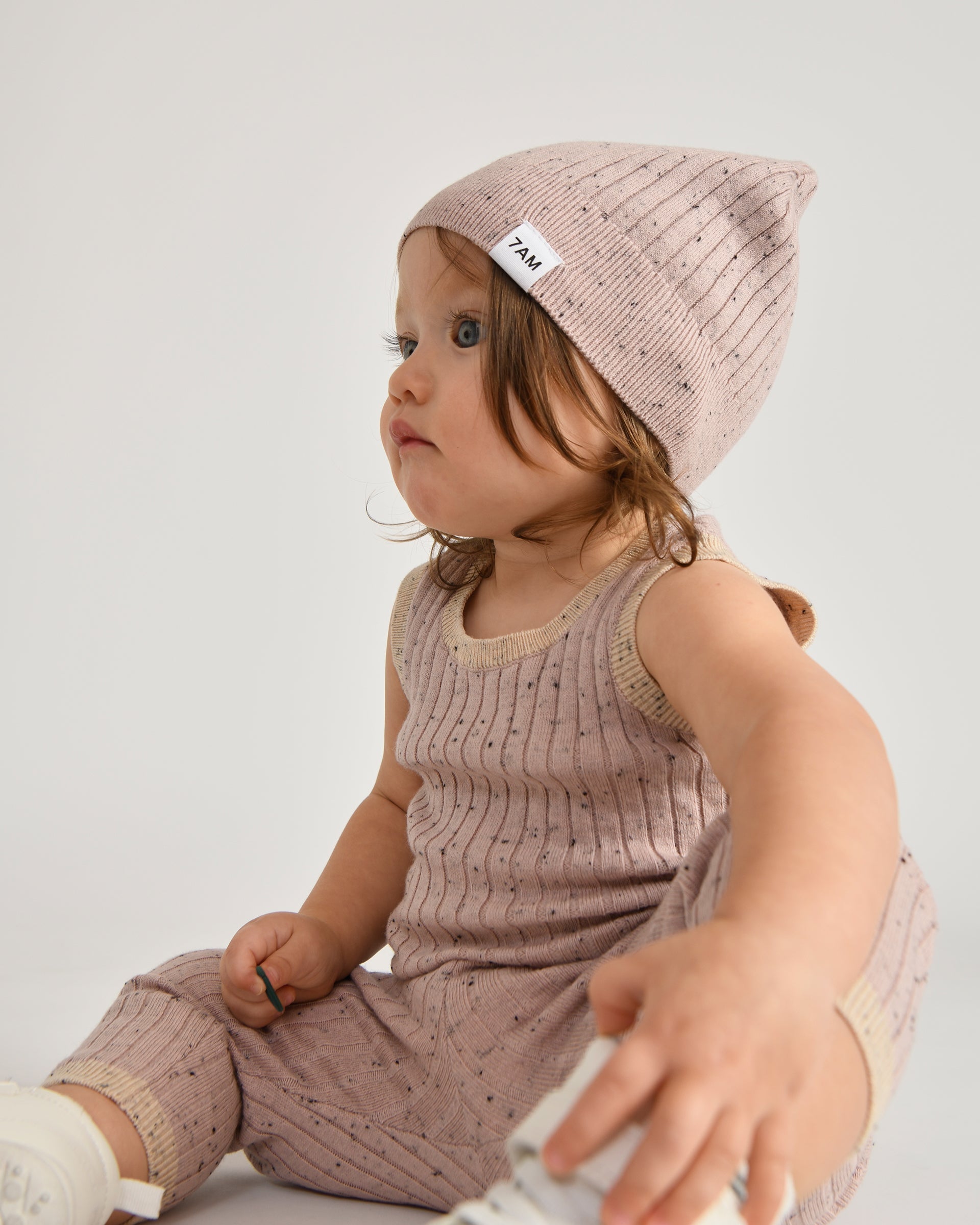Cotton Beanie - Ribbed