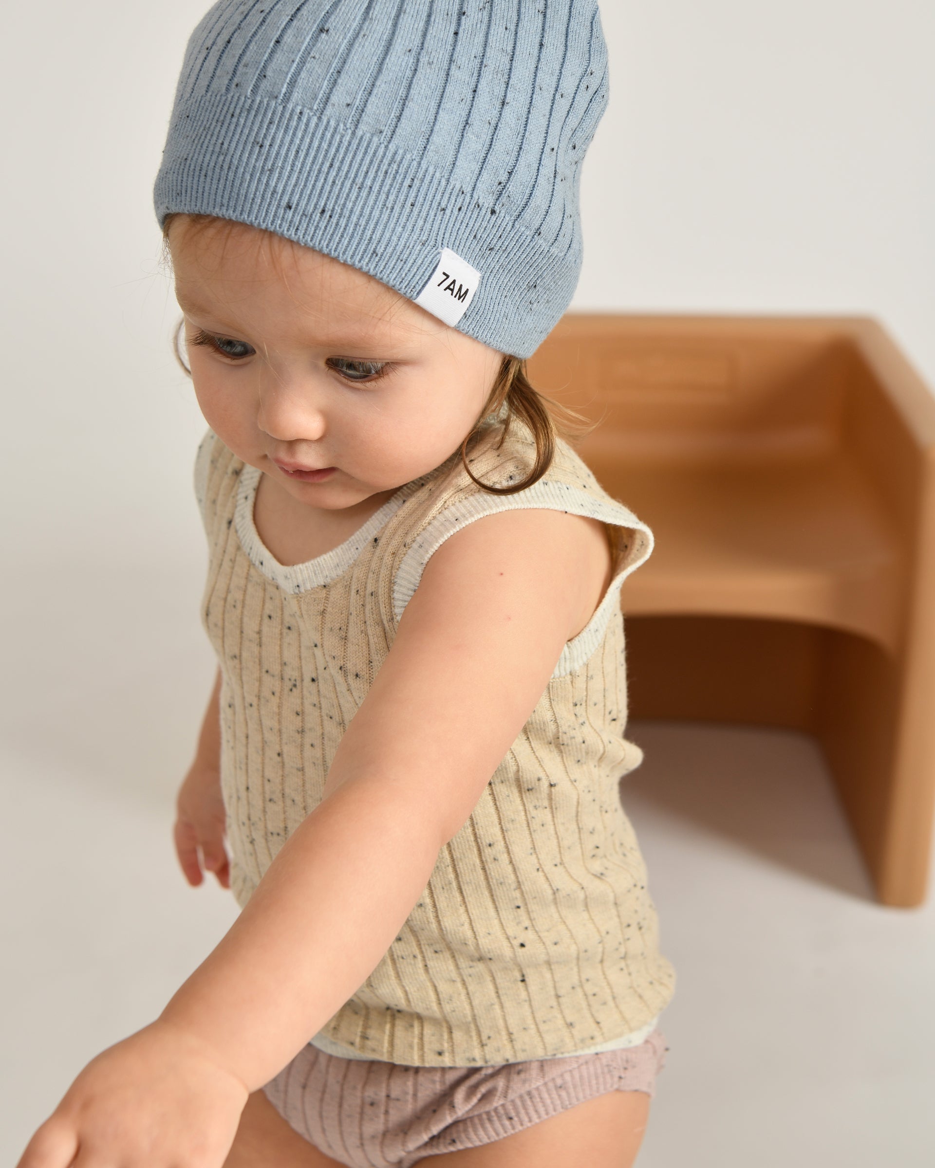 Cotton Beanie - Ribbed