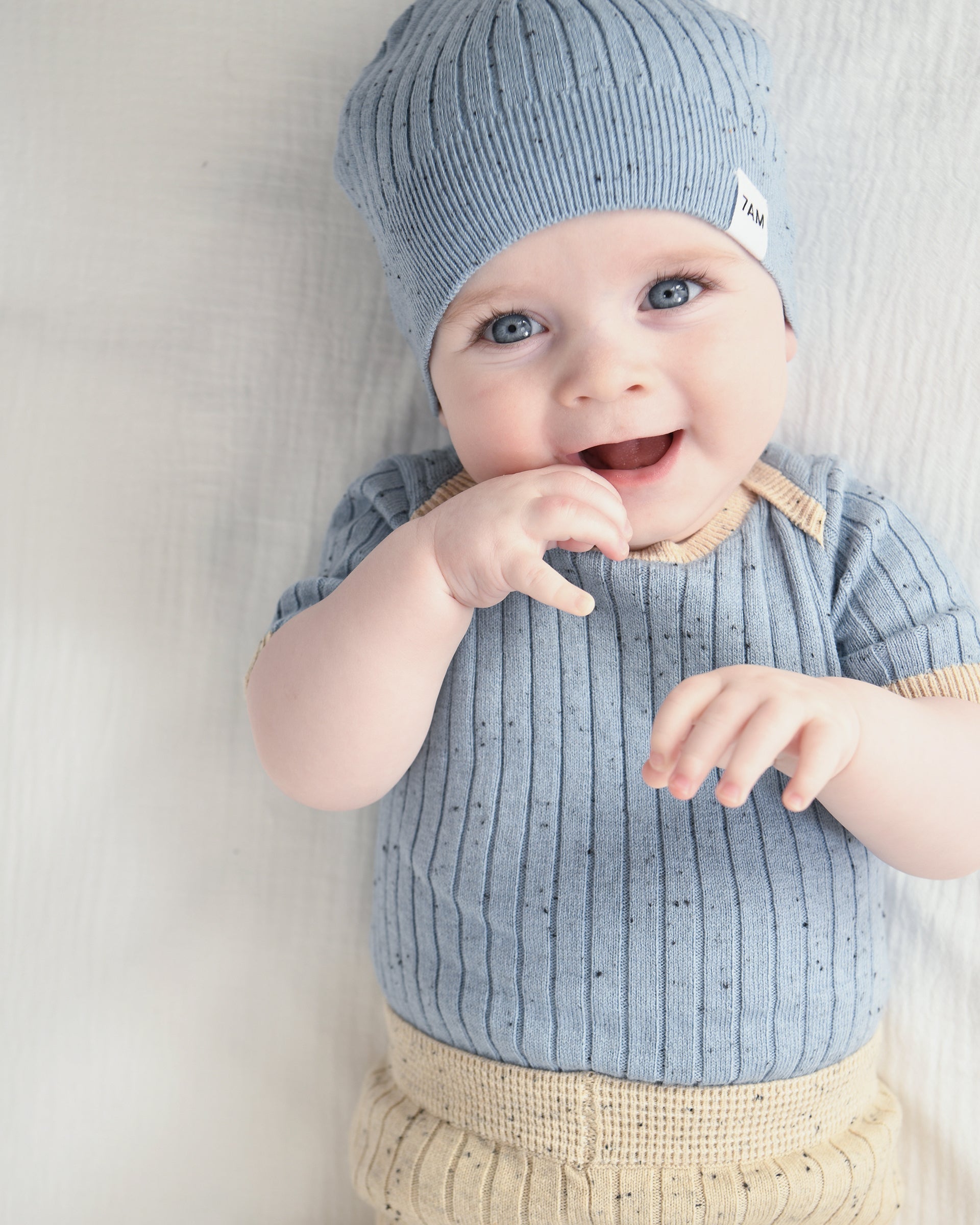 Cotton Beanie - Ribbed