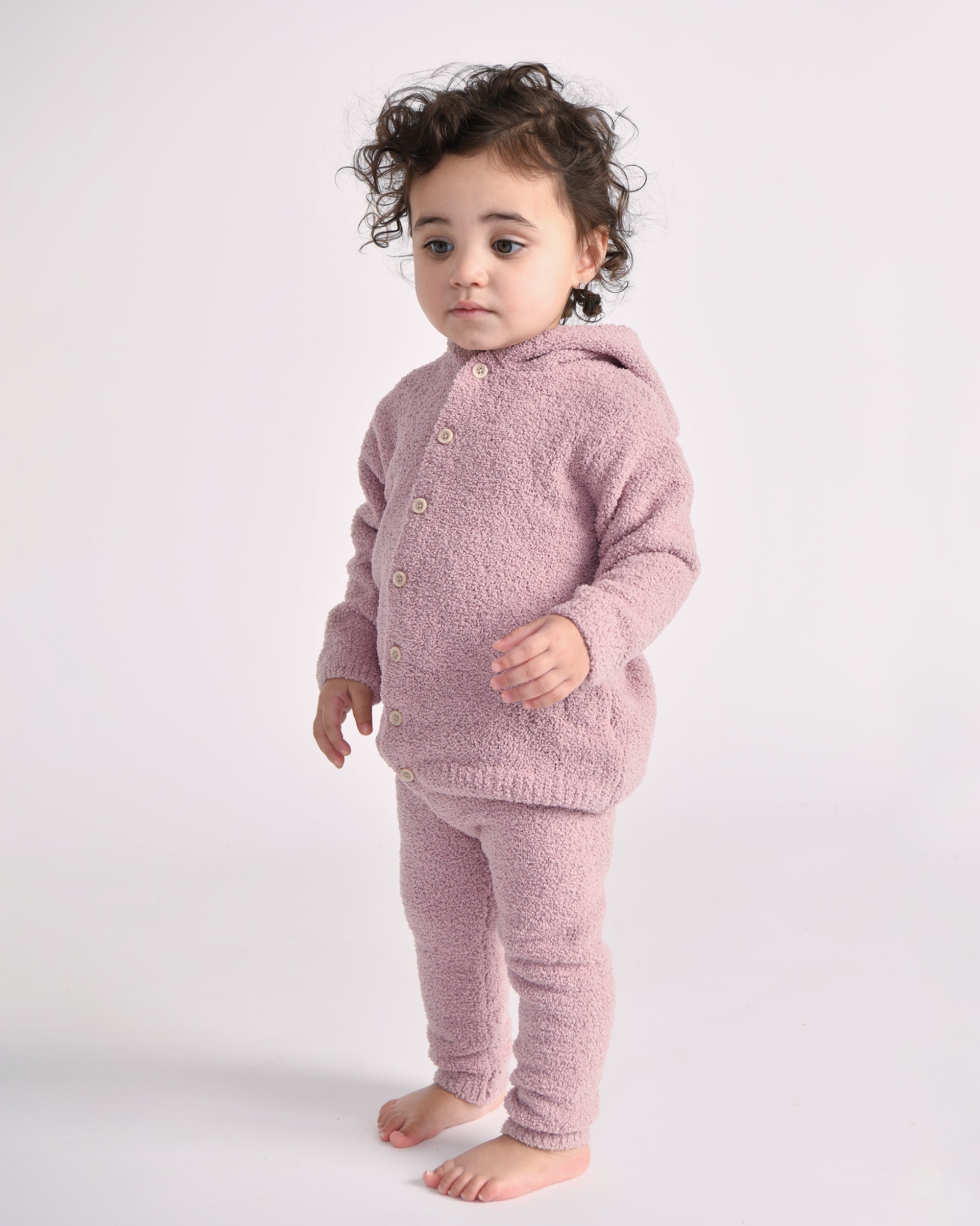 Hooded Cardigan - Fuzzy