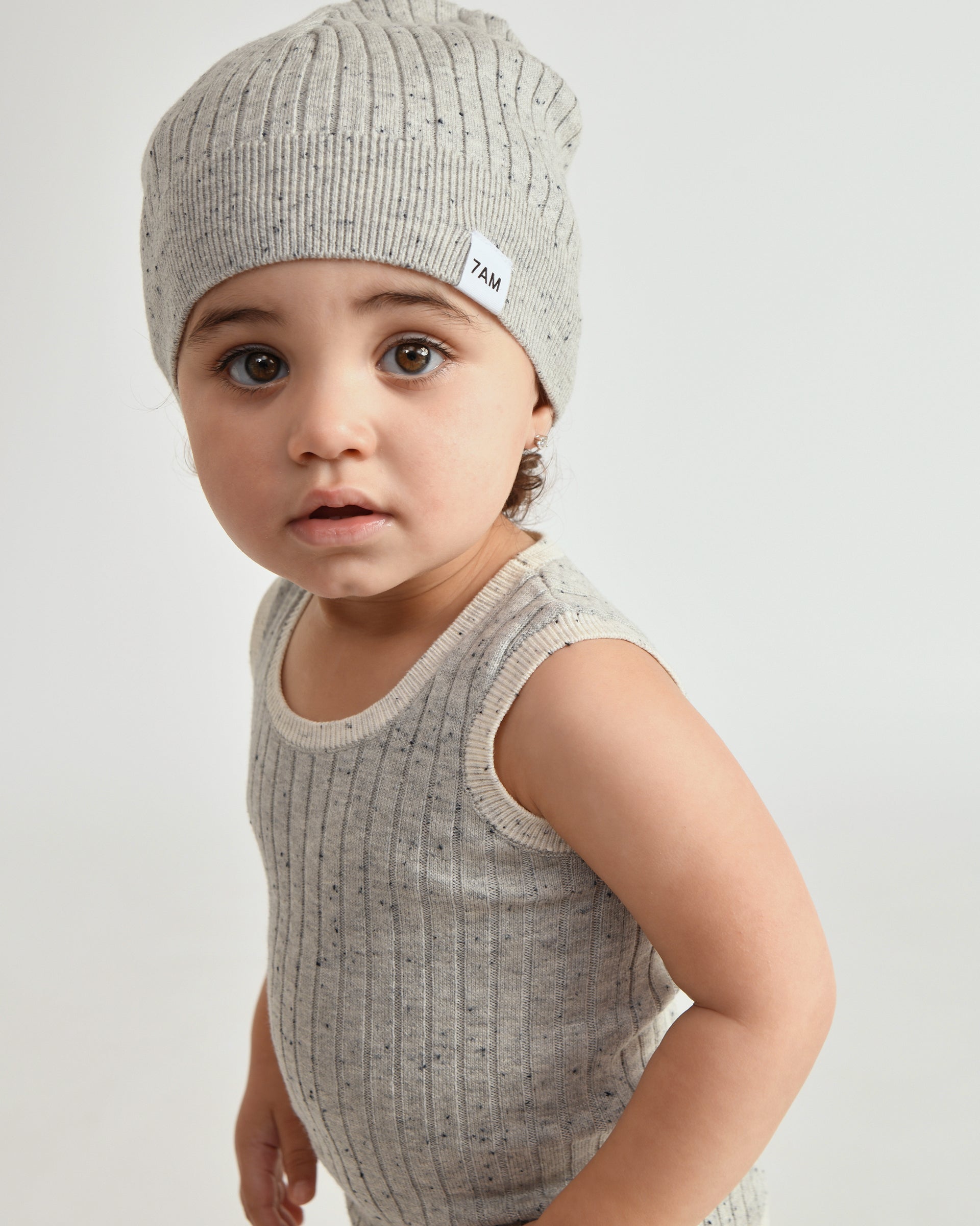 Cotton Beanie - Ribbed