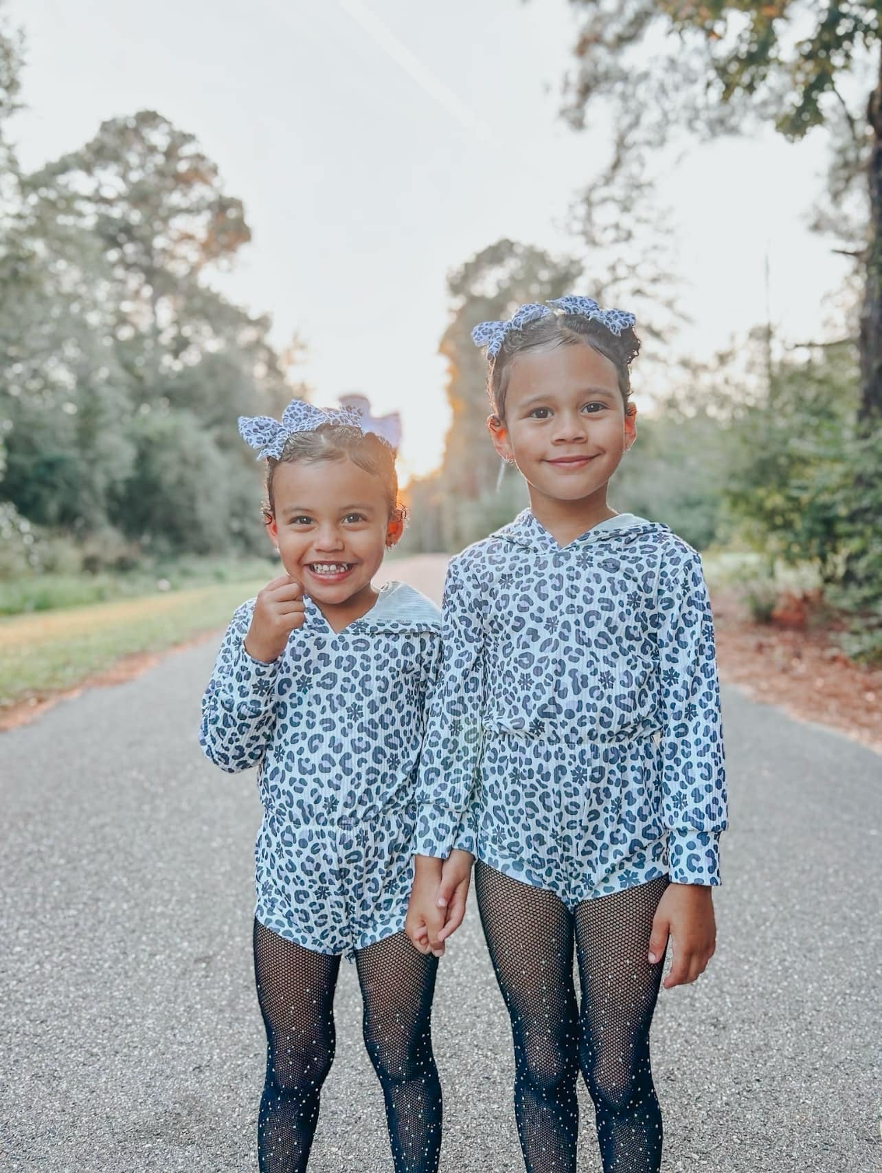 Snow Leopard Ribbed Hooded Romper