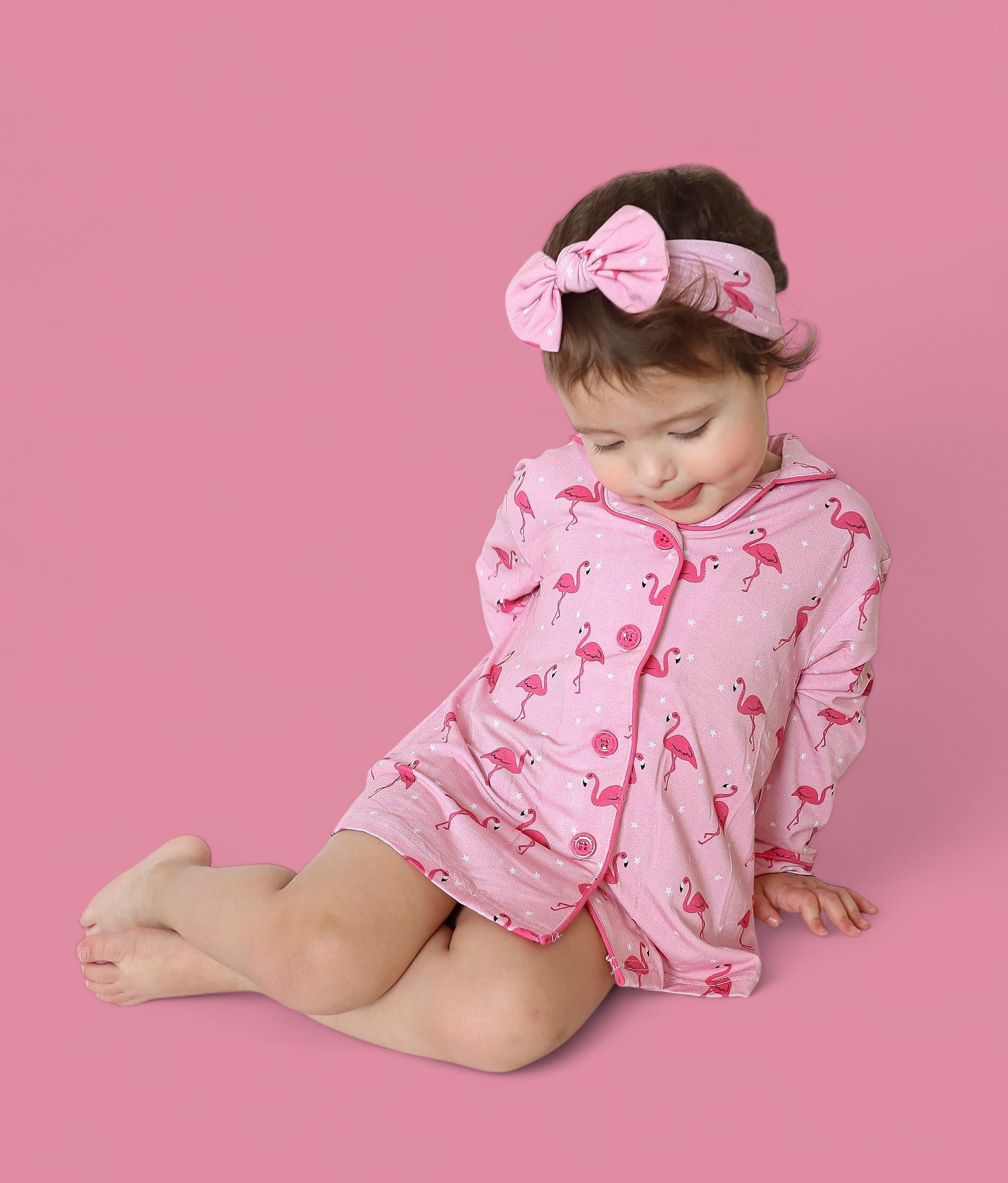 Flocking Flamingos Girl's Dream Gown