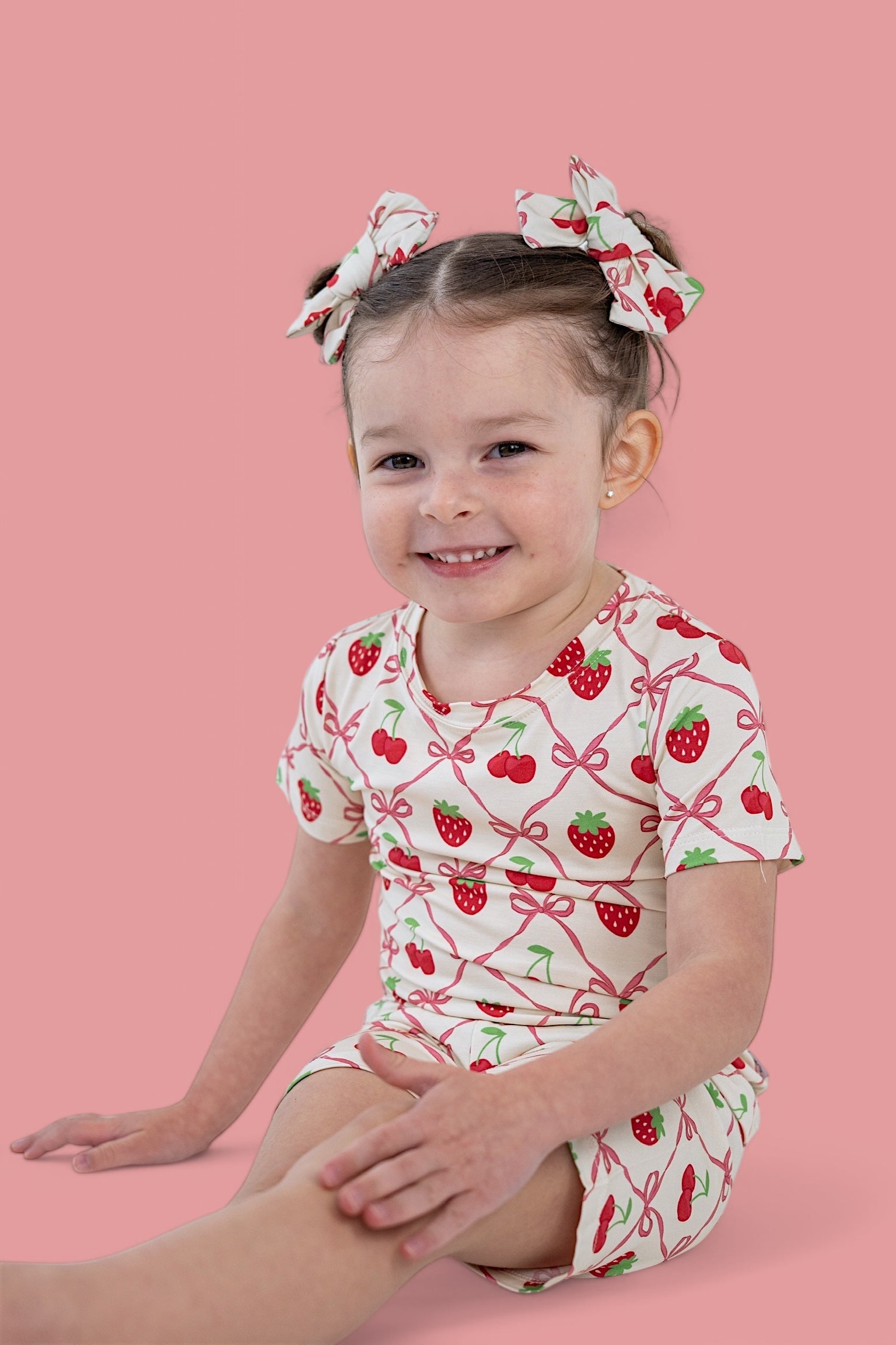 Cherry Bow Berry Dream Short Set