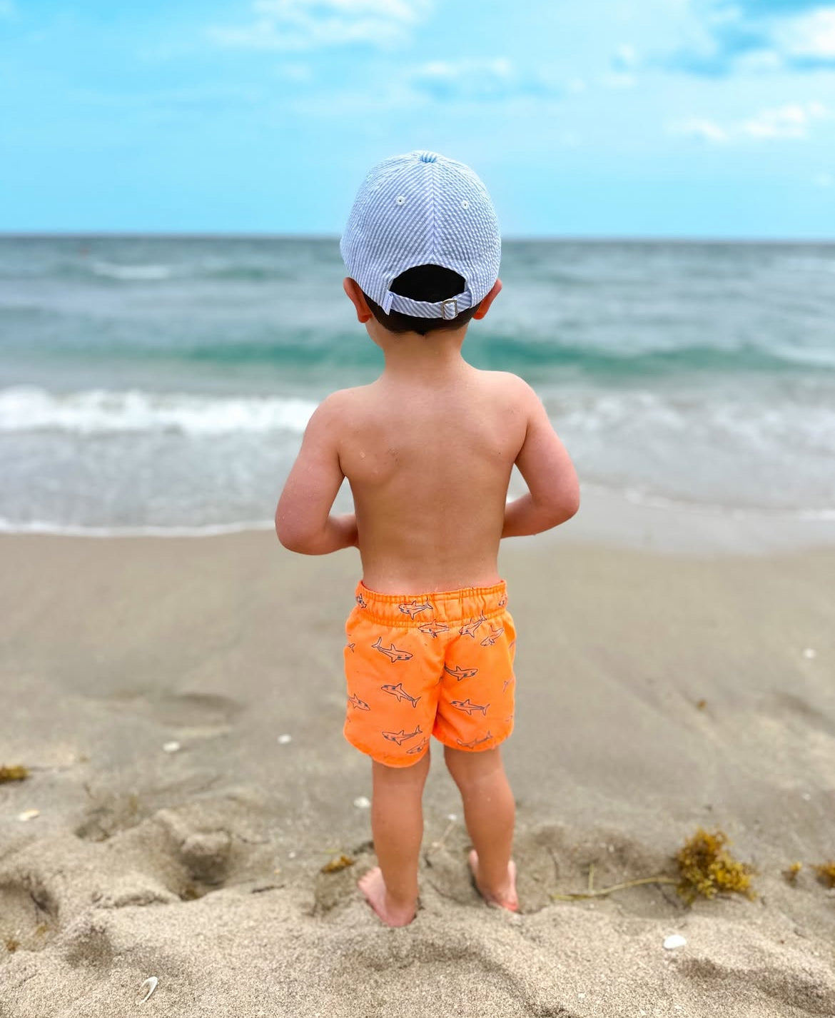 Blue Sailboat Baseball Hat (baby/toddler, Youth)