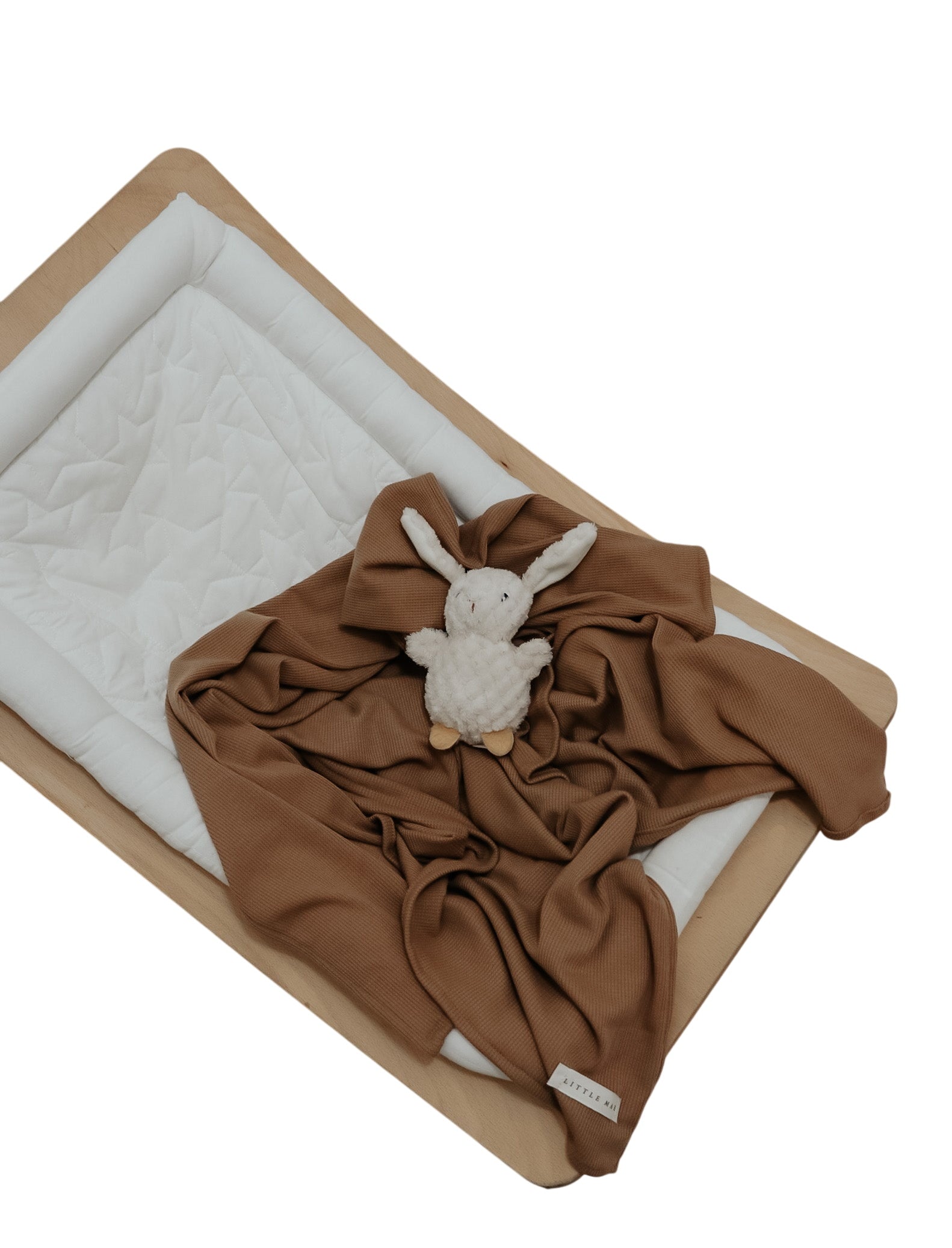 Caramel Waffle Knit Blanket