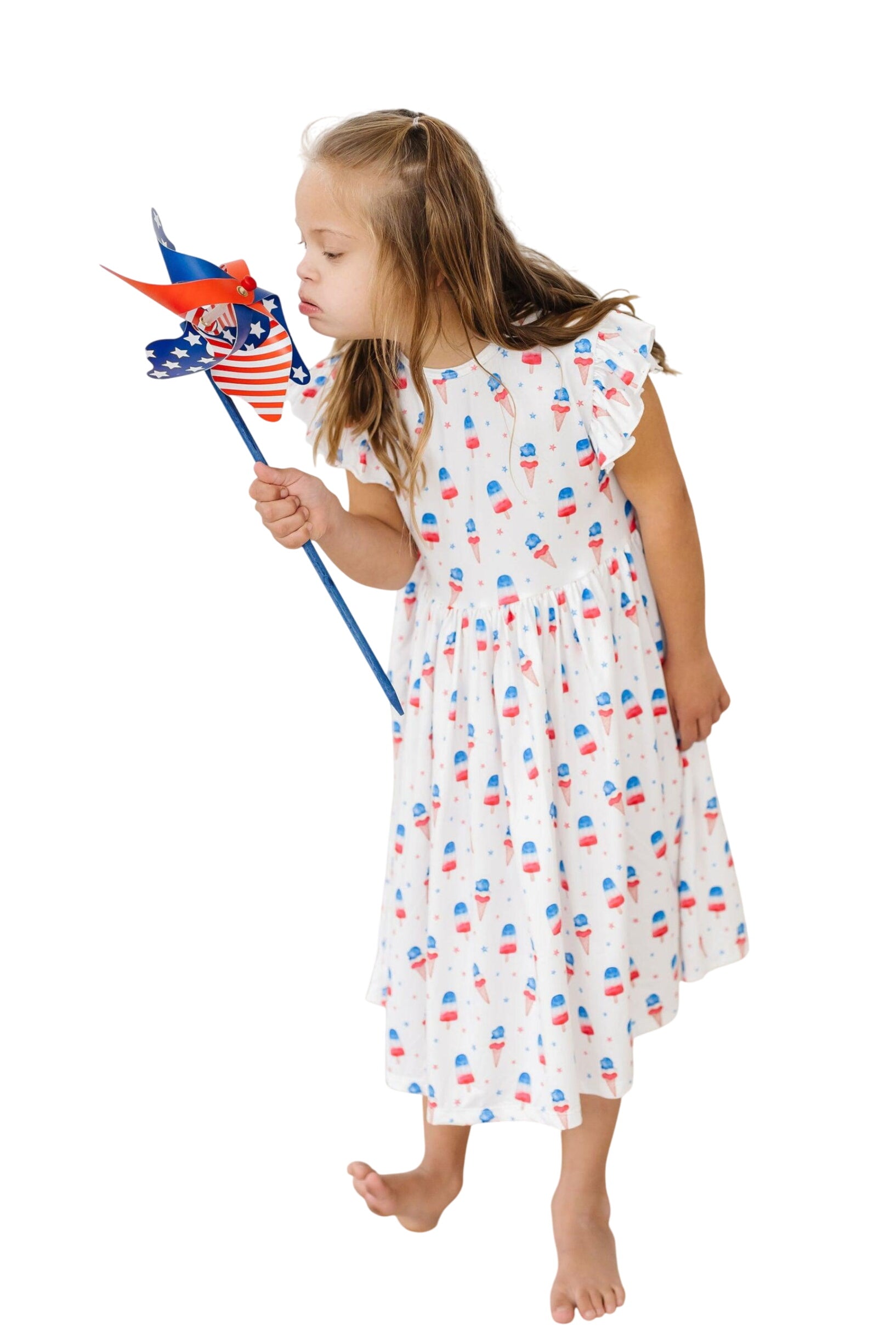 Summer Sweets Flutter Sleeve Twirl Dress