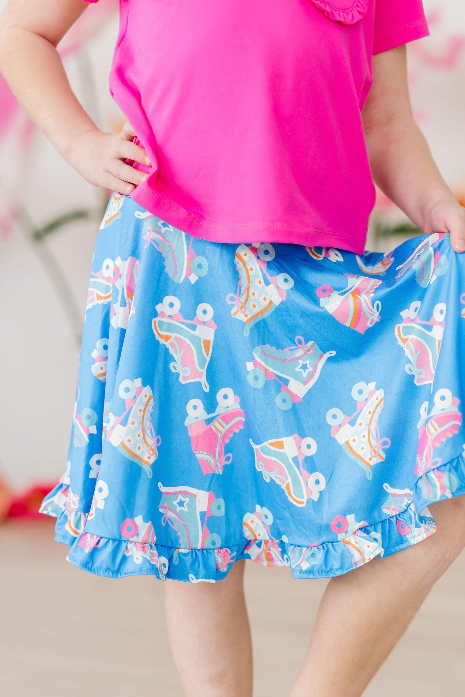 Let The Good Times Roll Ruffle Twirl Skort