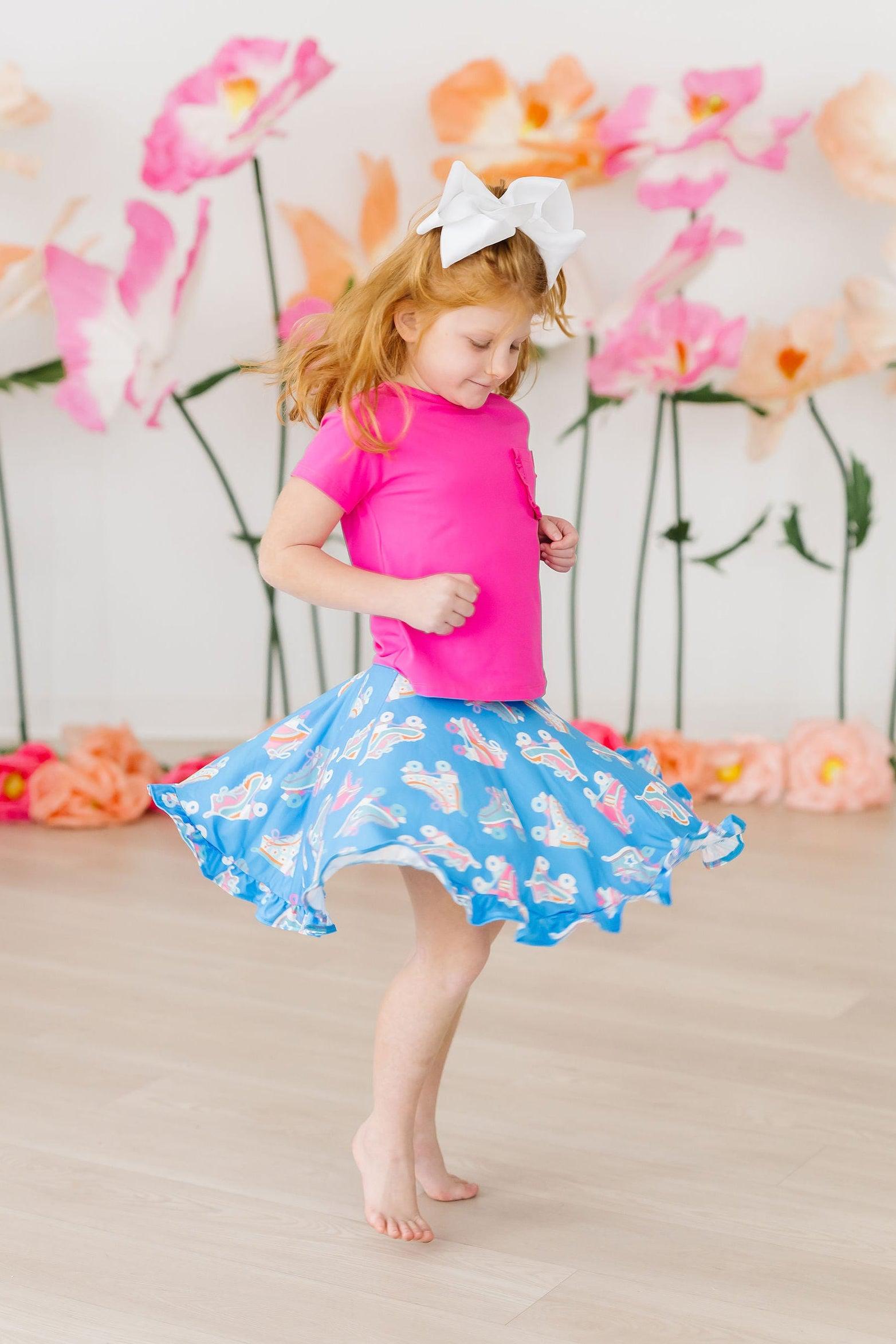 Let The Good Times Roll Ruffle Twirl Skort