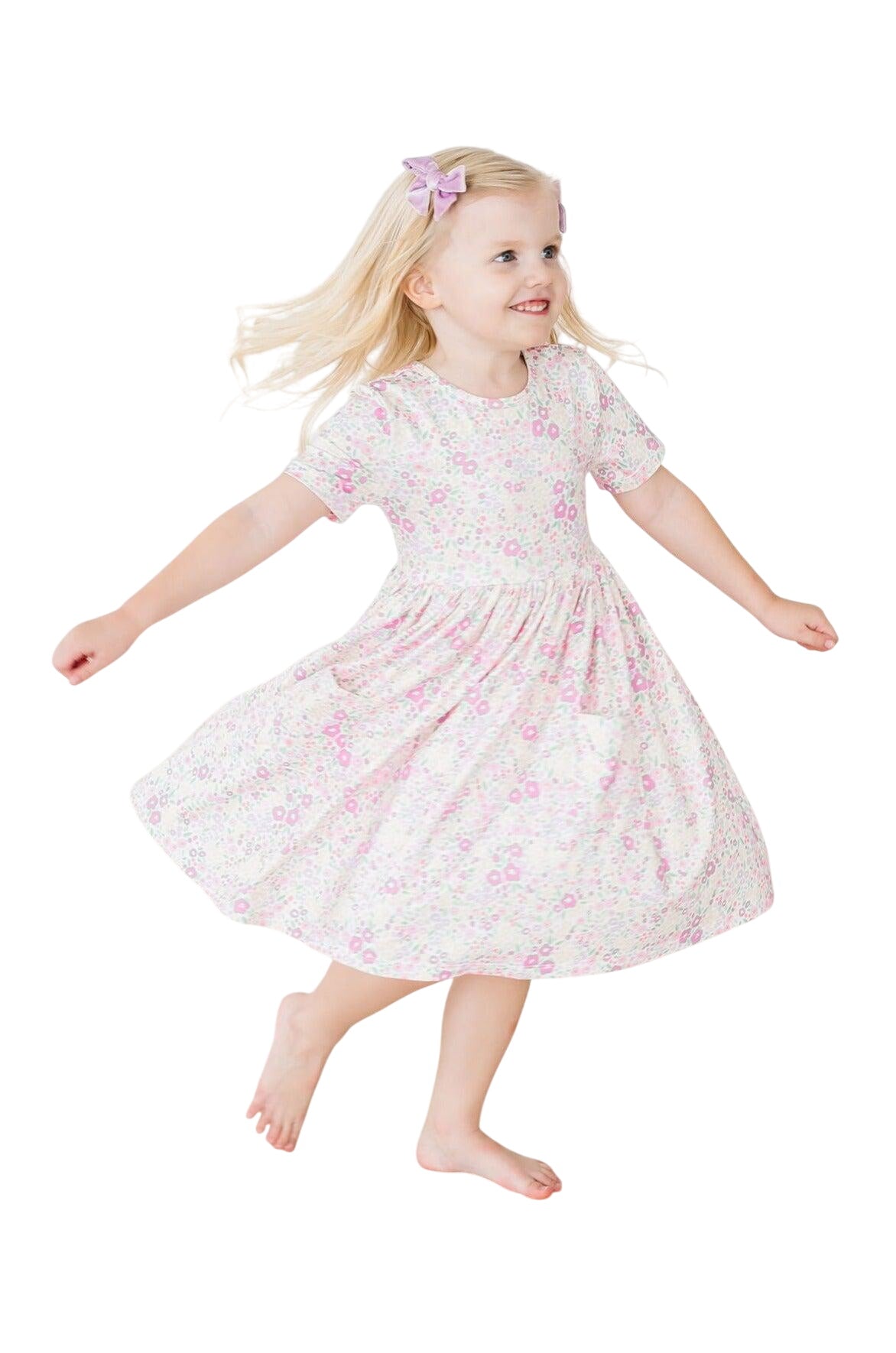 Blooming Beauty S/s Pocket Twirl Dress