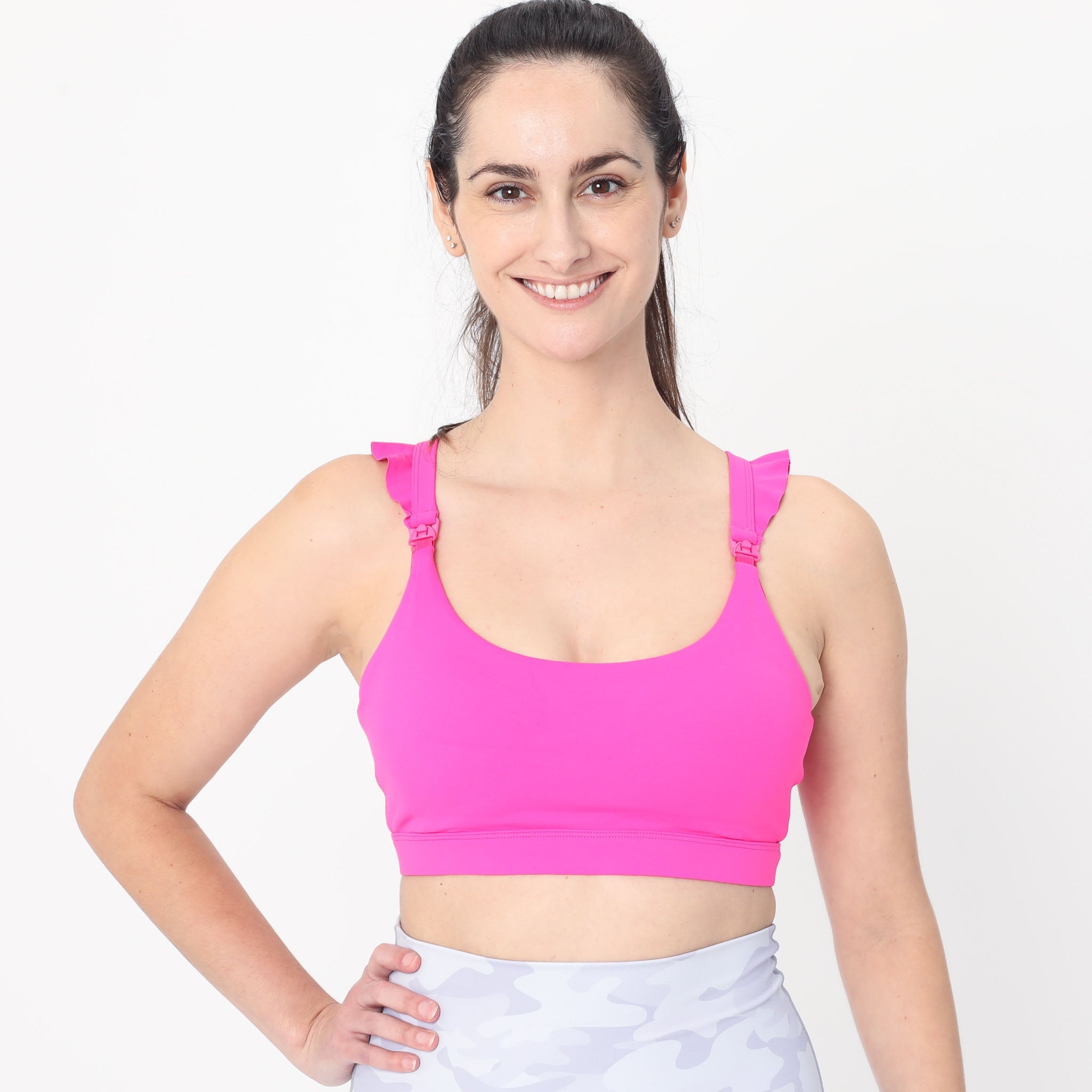 Madison - Medium Support Nursing Sport Bra (dragon Fruit)