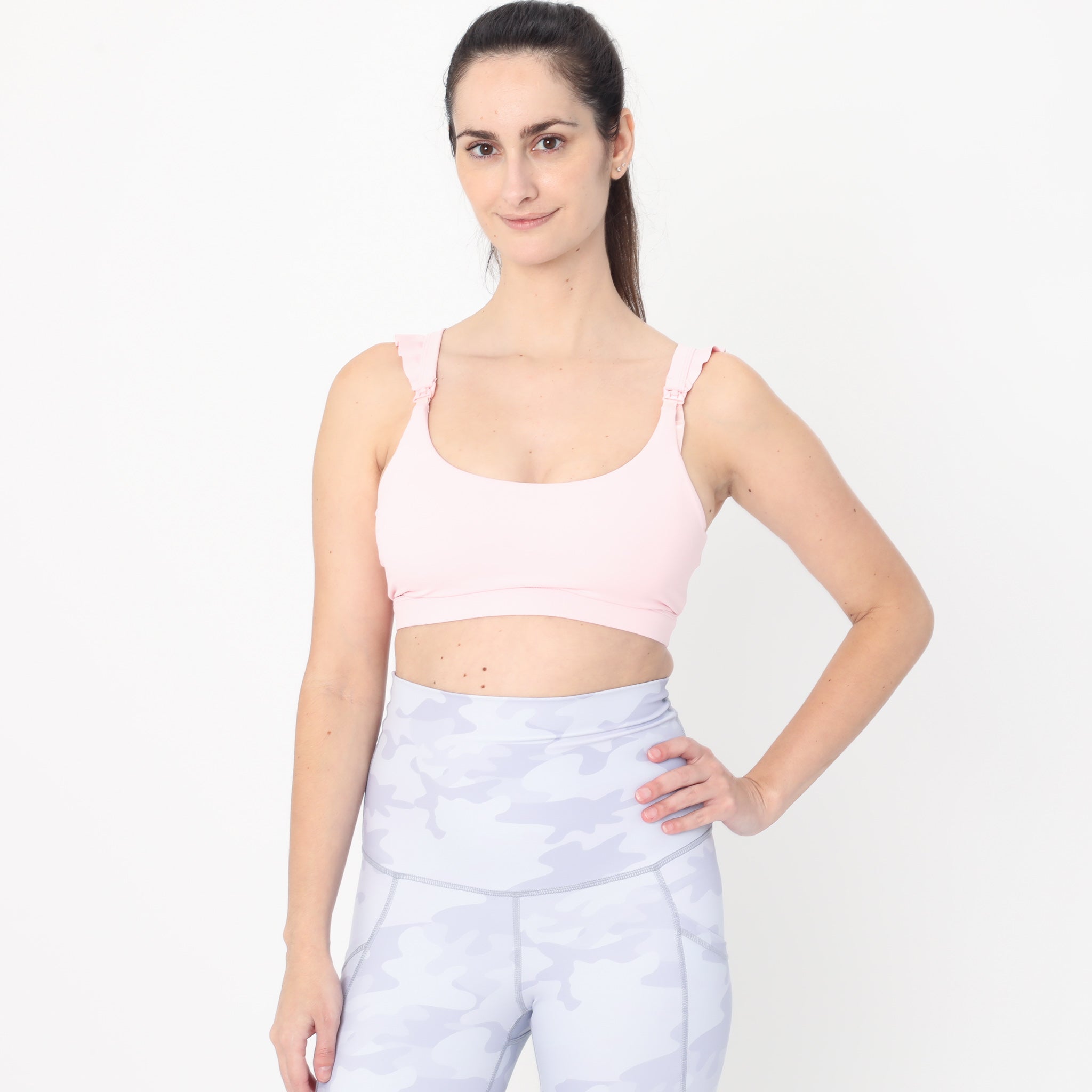 Madison - Medium Support Nursing Sport Bra (blush Pink)