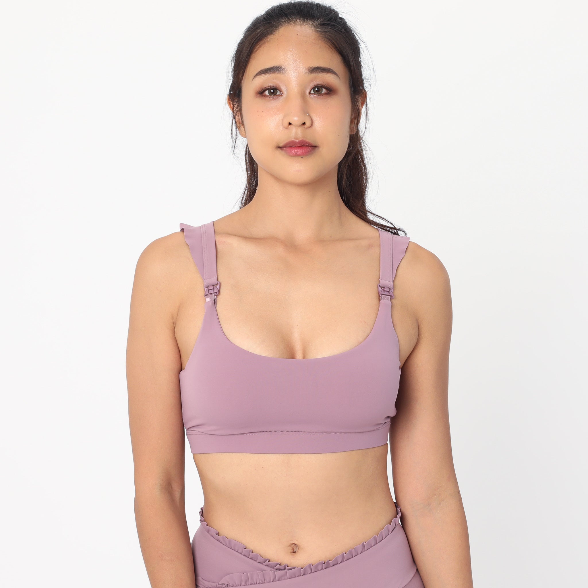 Madison - Medium Support Nursing Sport Bra (lavender Smoke)