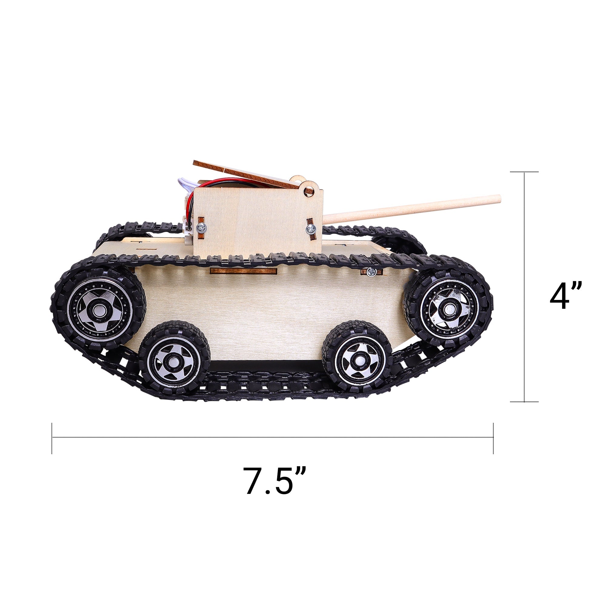 Remote-controlled Tank Diy Kit, Educational Stem Toy