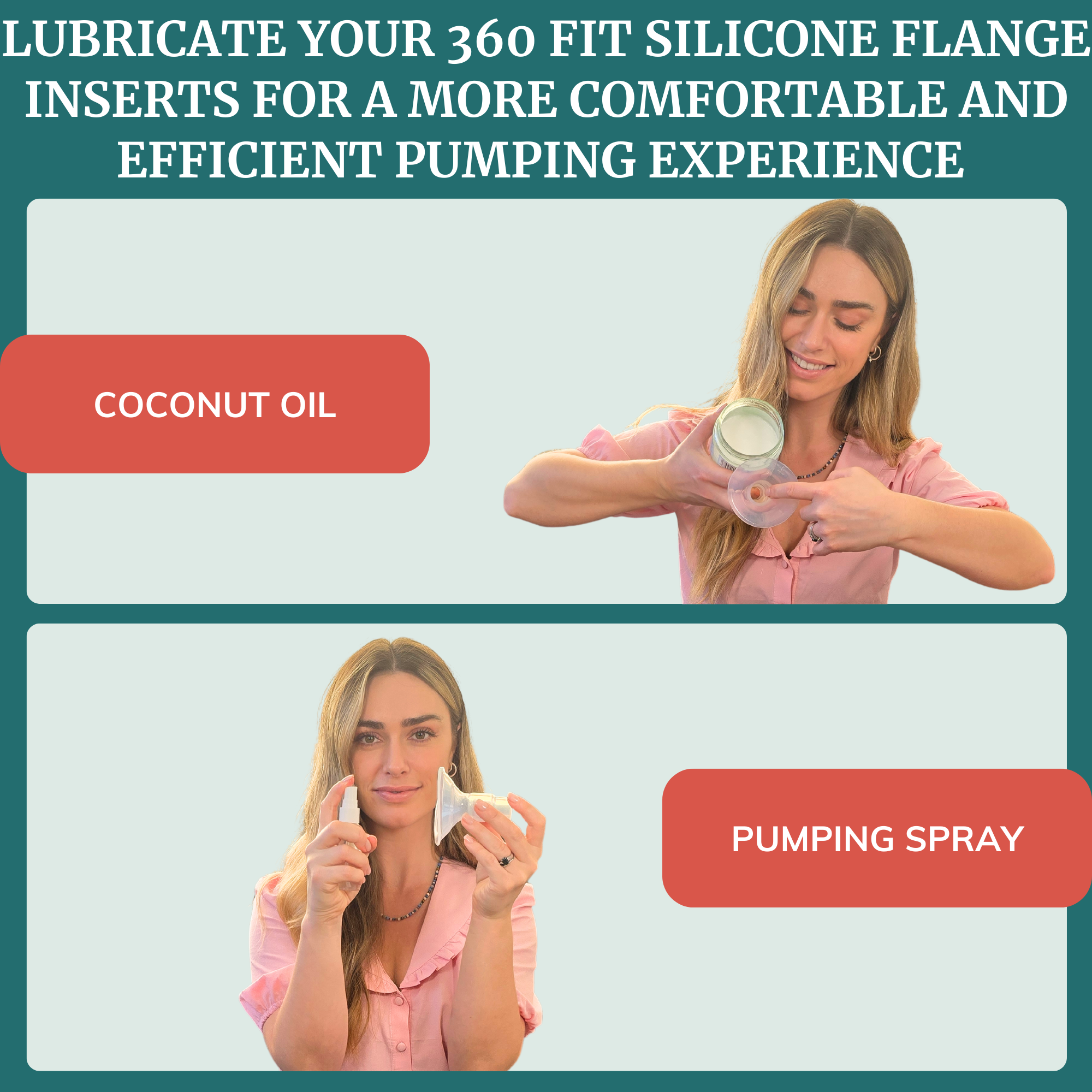 360 Fit Silicone Flange For , Pumpables & Legendairy Milk