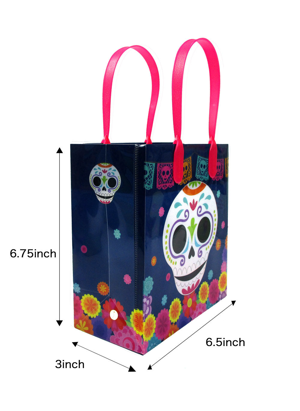 Day Of The Dead Party Favor Treat Bags - Set Of 6 Or 12