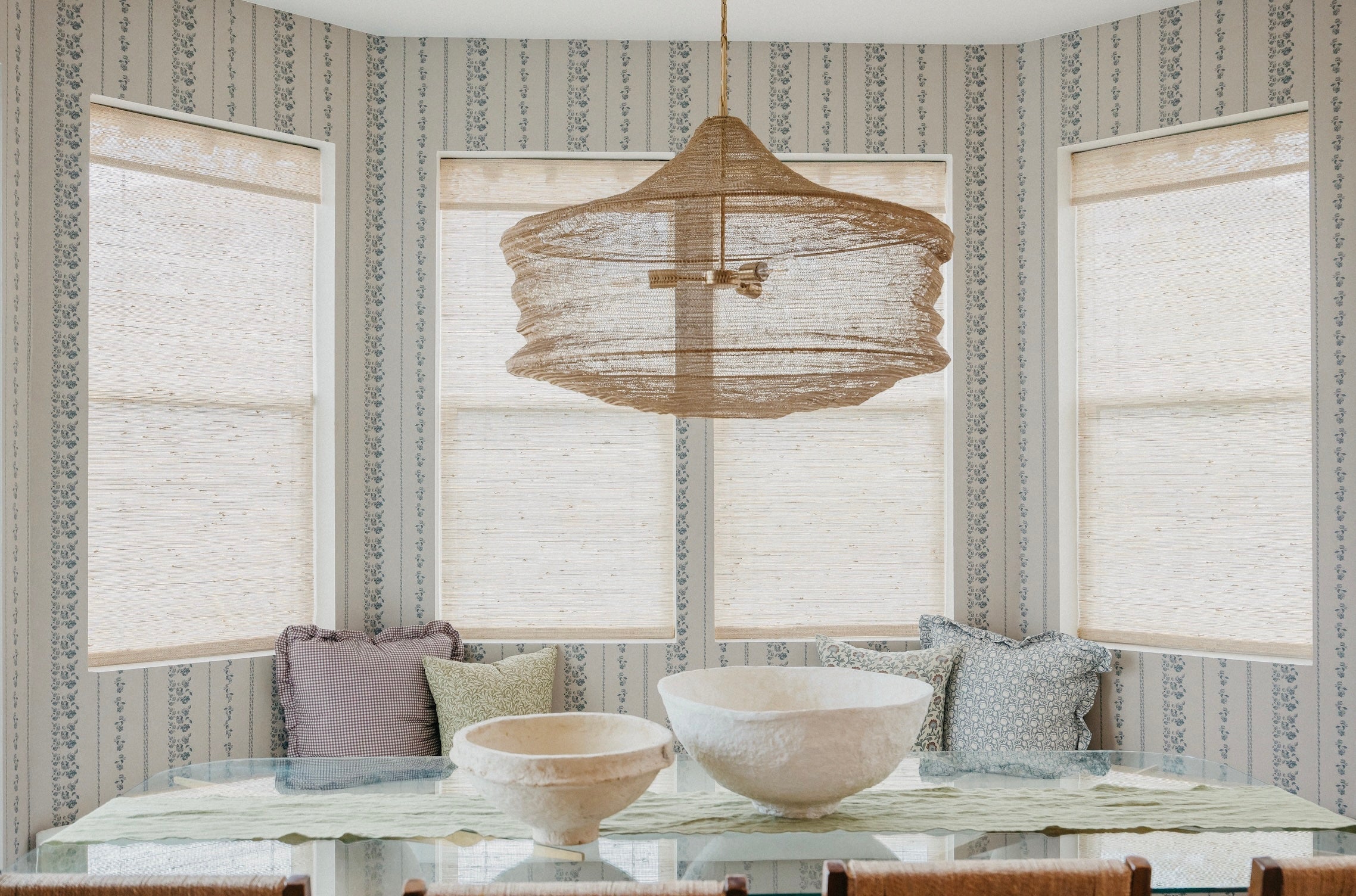 Roselle Stripe Wallpaper By Safari Natalia X Taddy Mikelaites