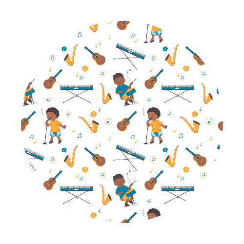 Rhythm & Dreams Musical Pj Set Snug Fit Pajamas Set Boys Toddler Size 4t - 12