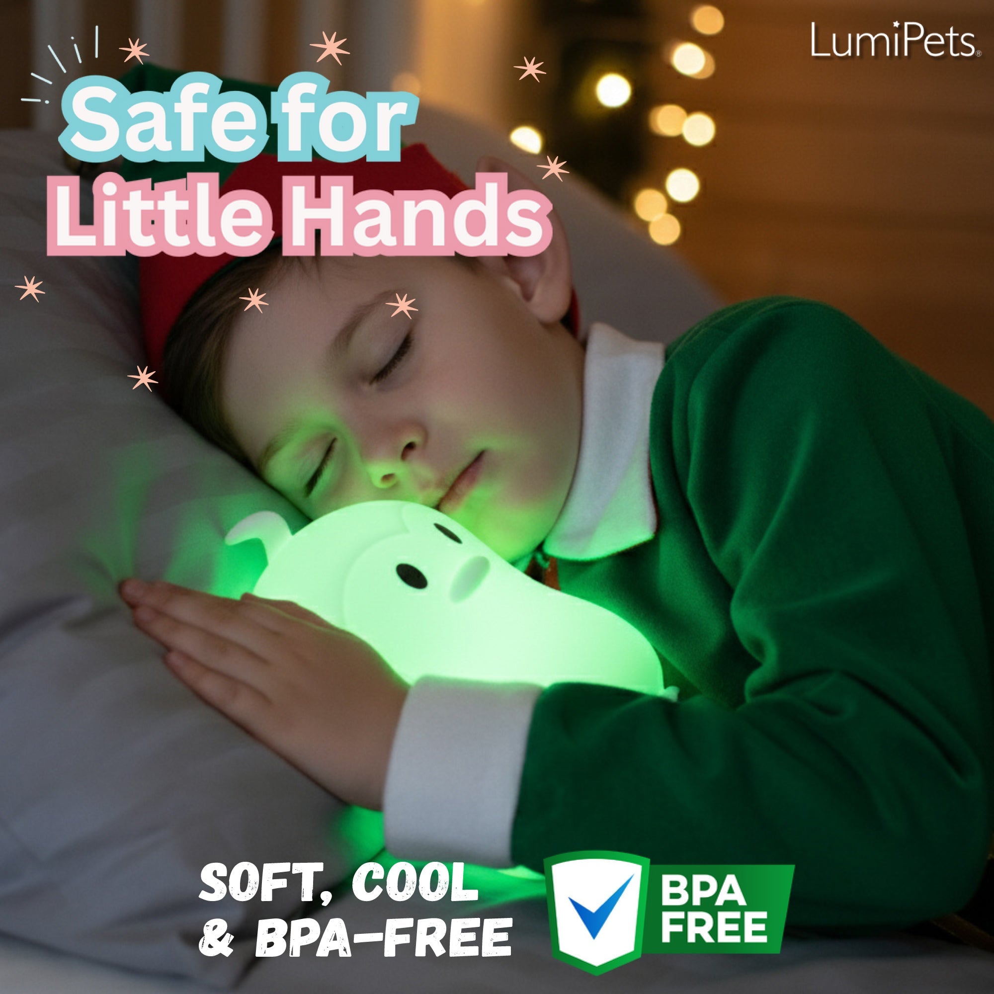 Lumipets® Pebbles The Penguin- Children's Touch Night Light