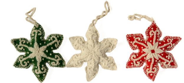 Snowflake Ornaments - Set Of 3