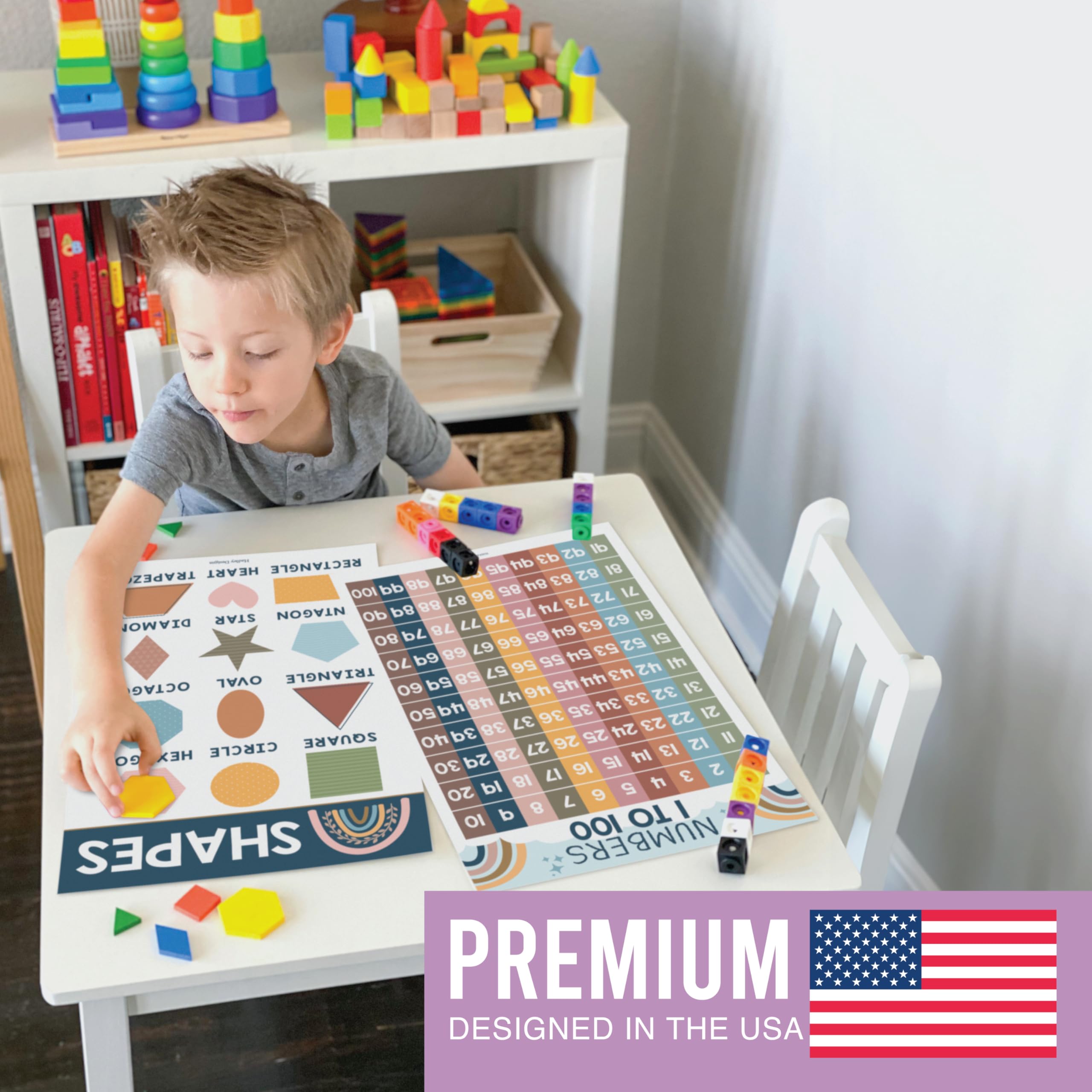 Prek Early Learning Kit: Boho 16 Poster Pack