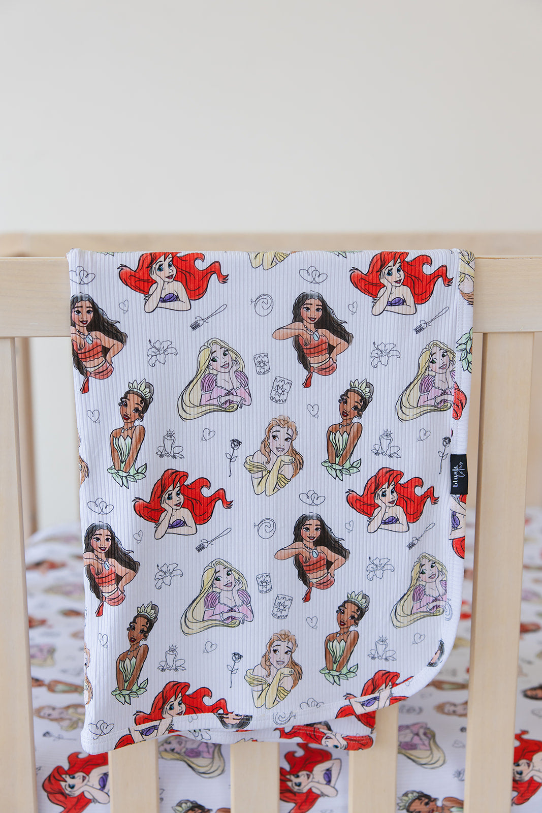 Doodle Princess (ribbed) - Lightweight Blanket
