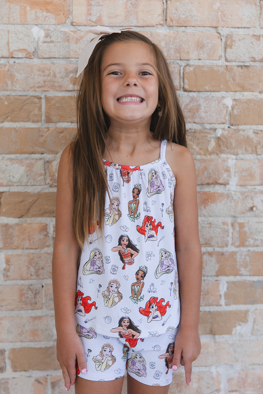 Doodle Princess (ribbed) - Tank Short Set