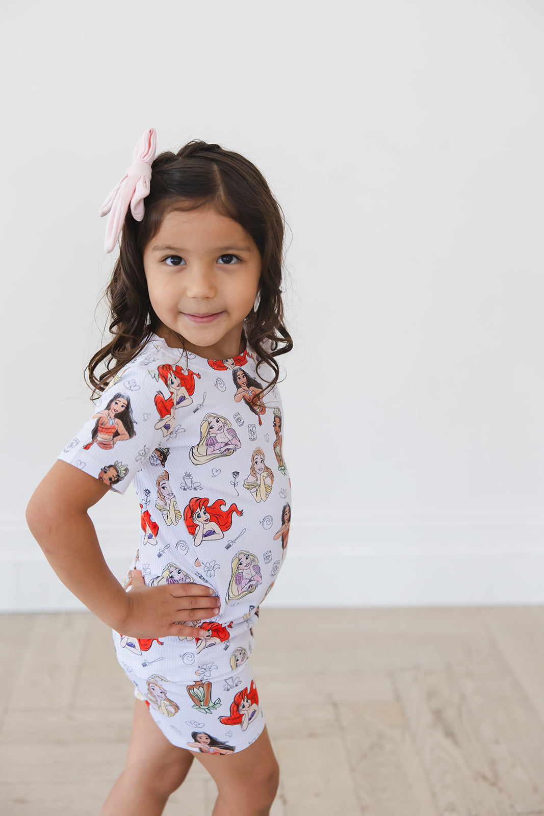 Doodle Princess (ribbed) - Biker Short Set