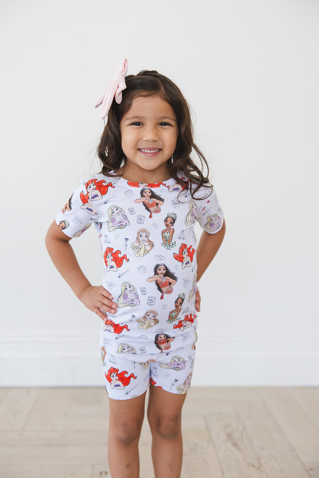 Doodle Princess (ribbed) - Biker Short Set