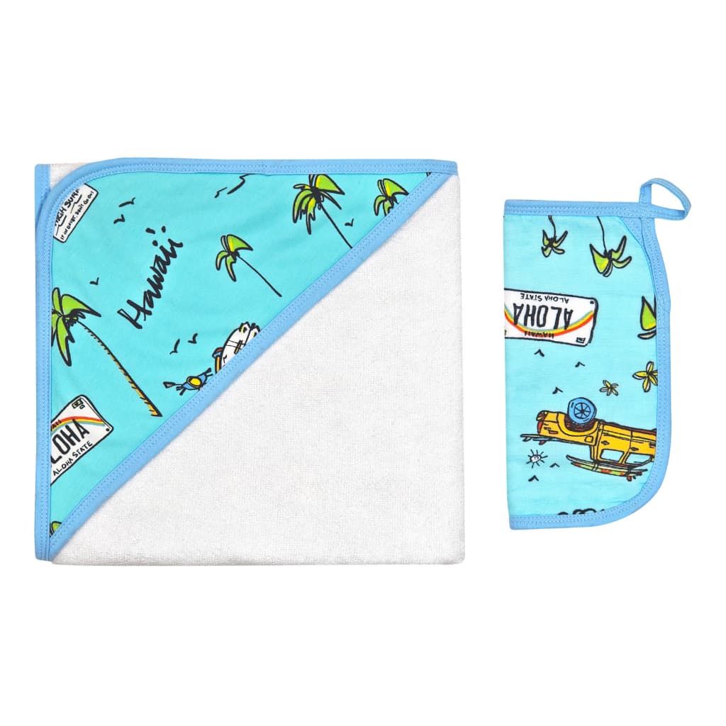 We Go Holoholo Hooded Towel Set