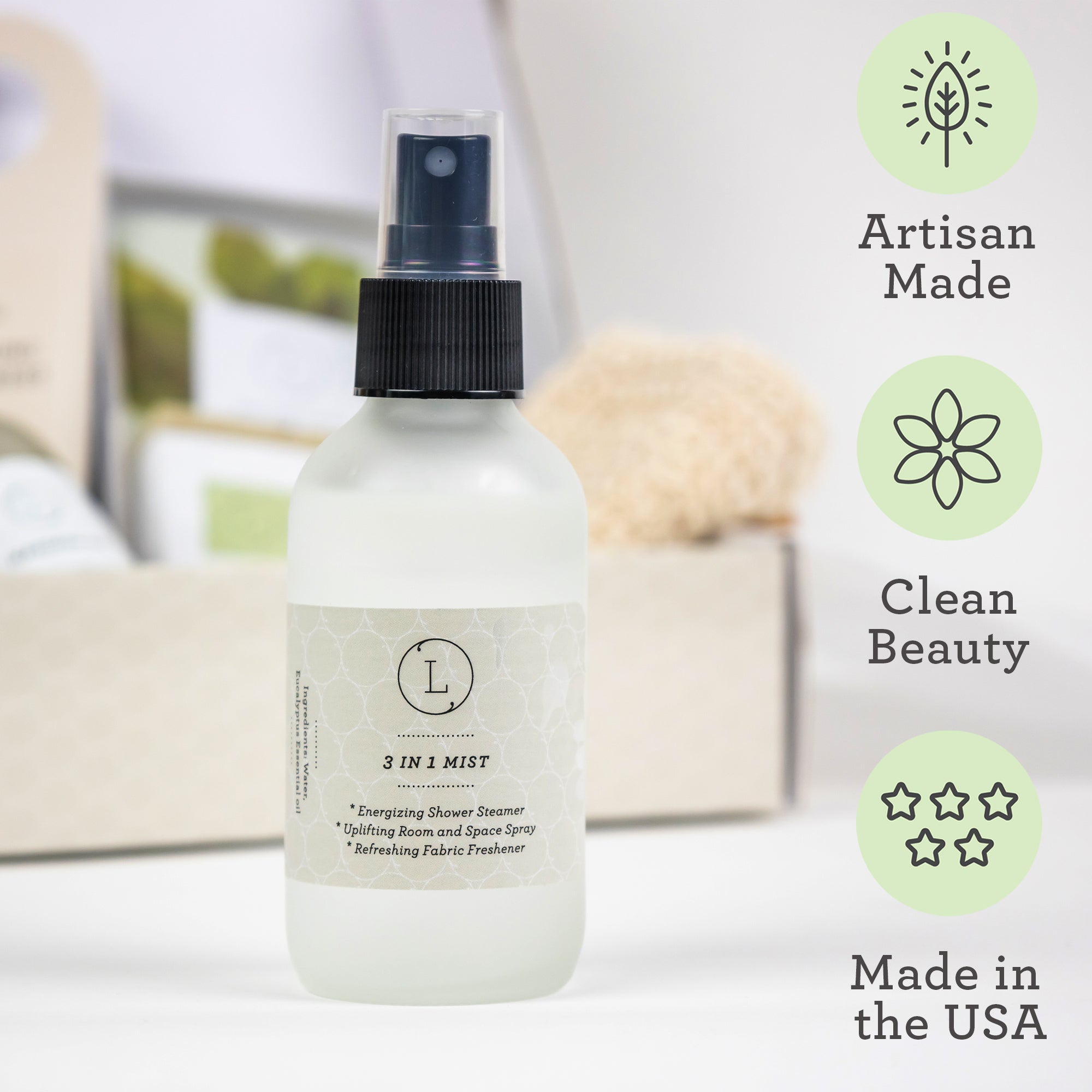 The Ultimate Natural Spa Experience –4 Piece Artisanal Wellness In A Gift Box