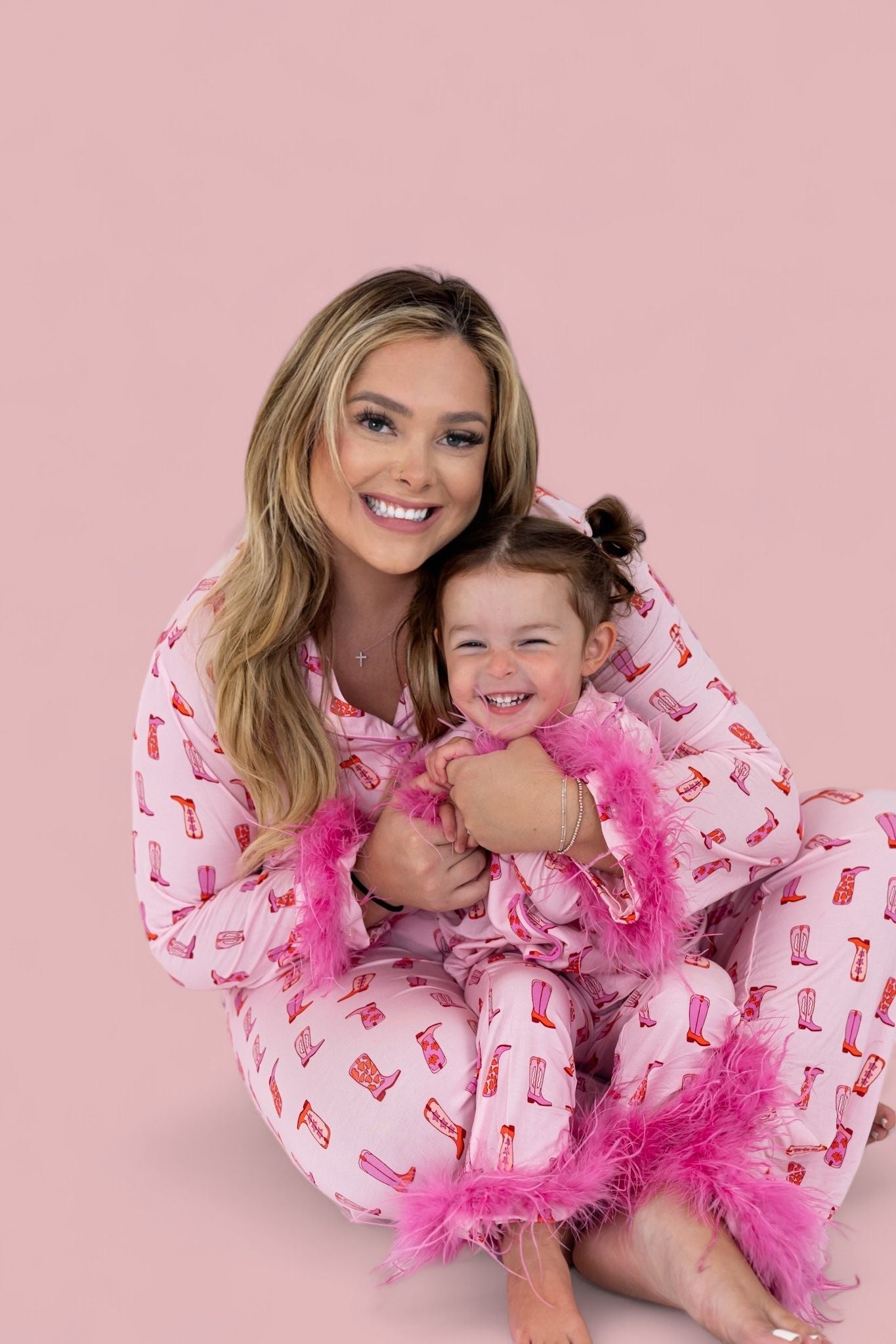 Exclusive Yee Haw Hollie Girl's Flare Feathered Dream Set