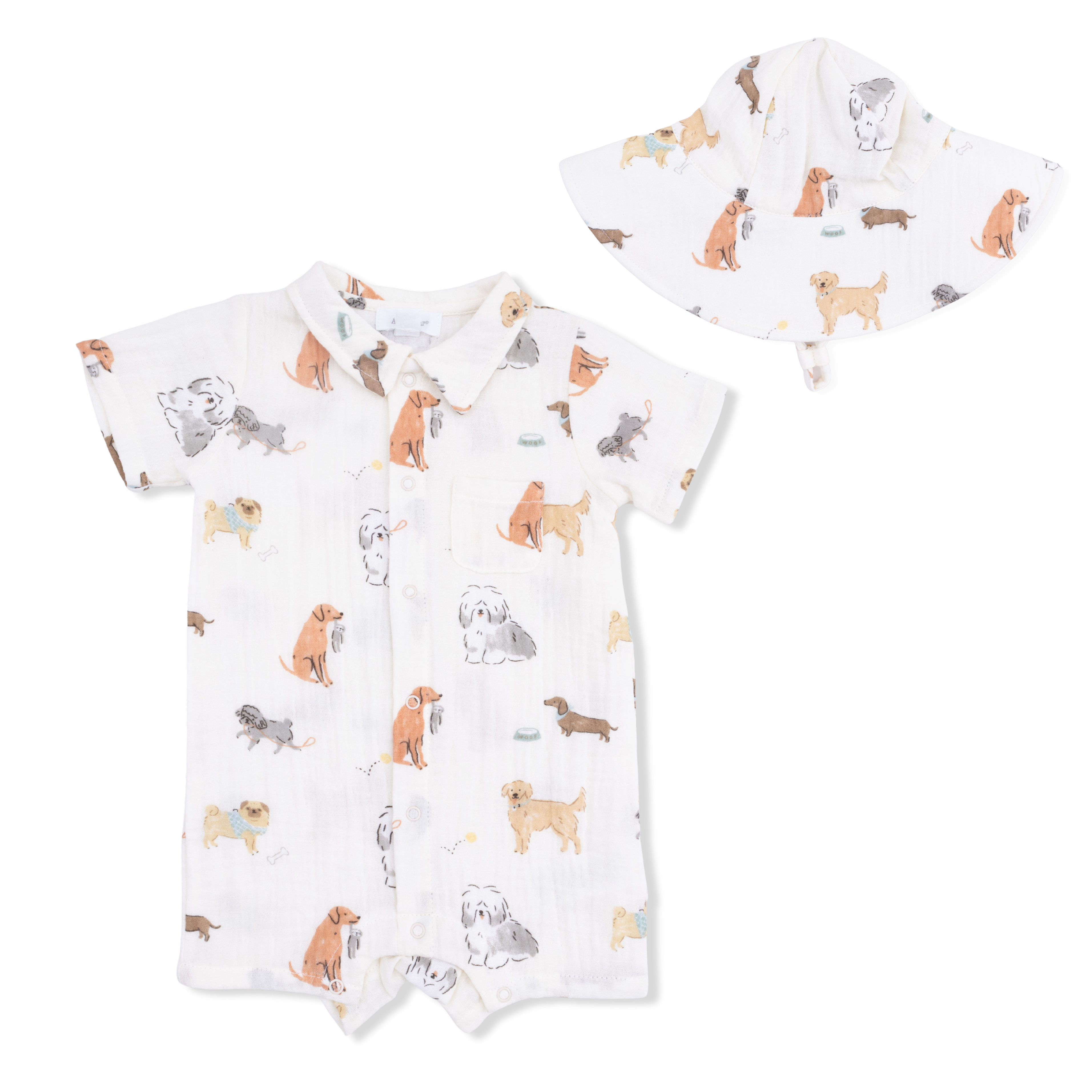 Awesome Dogs - Polo Shortie & Sun Hat