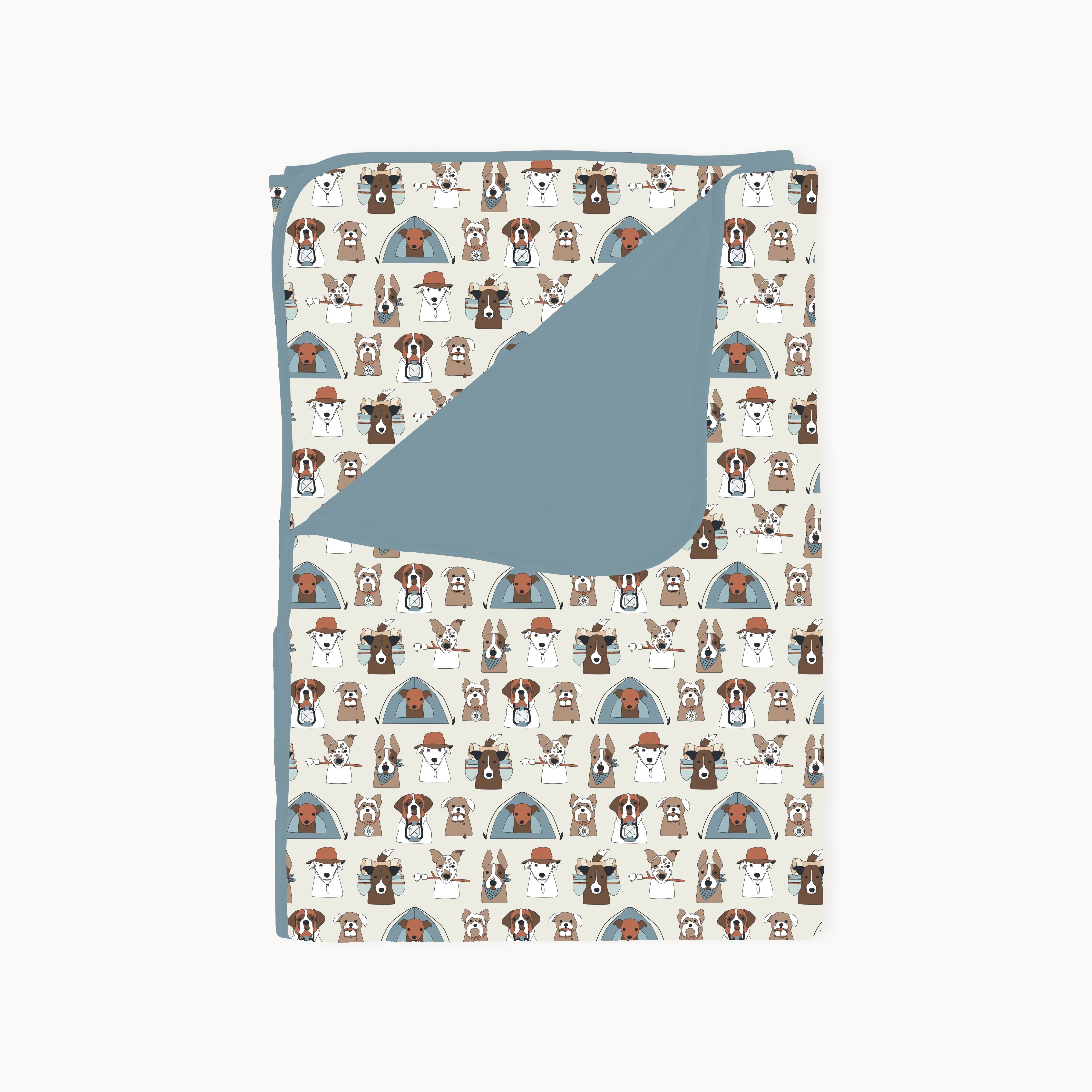 Camp Paws (dream Blanket) - Blue
