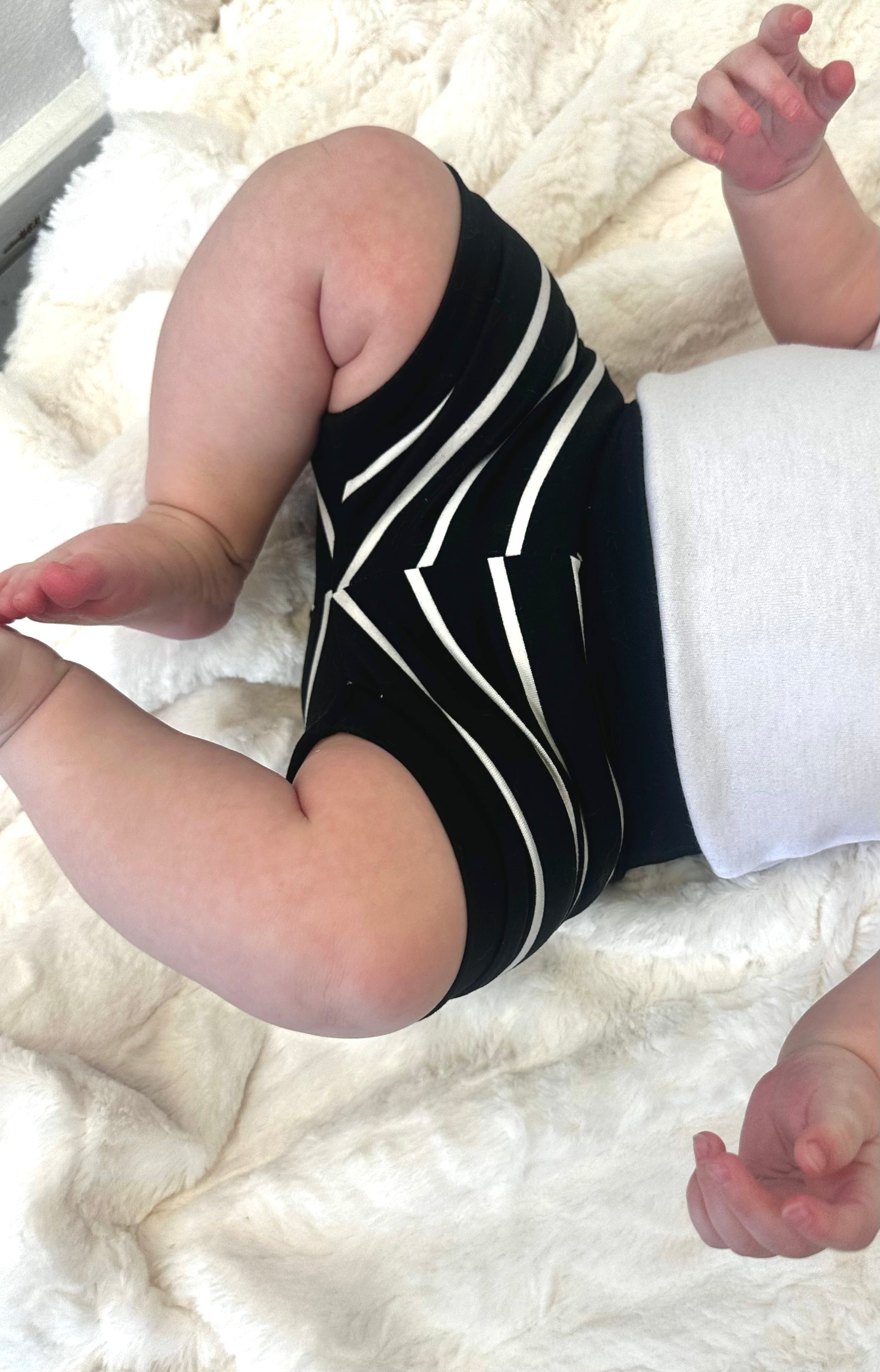 Black Stripe Shorties