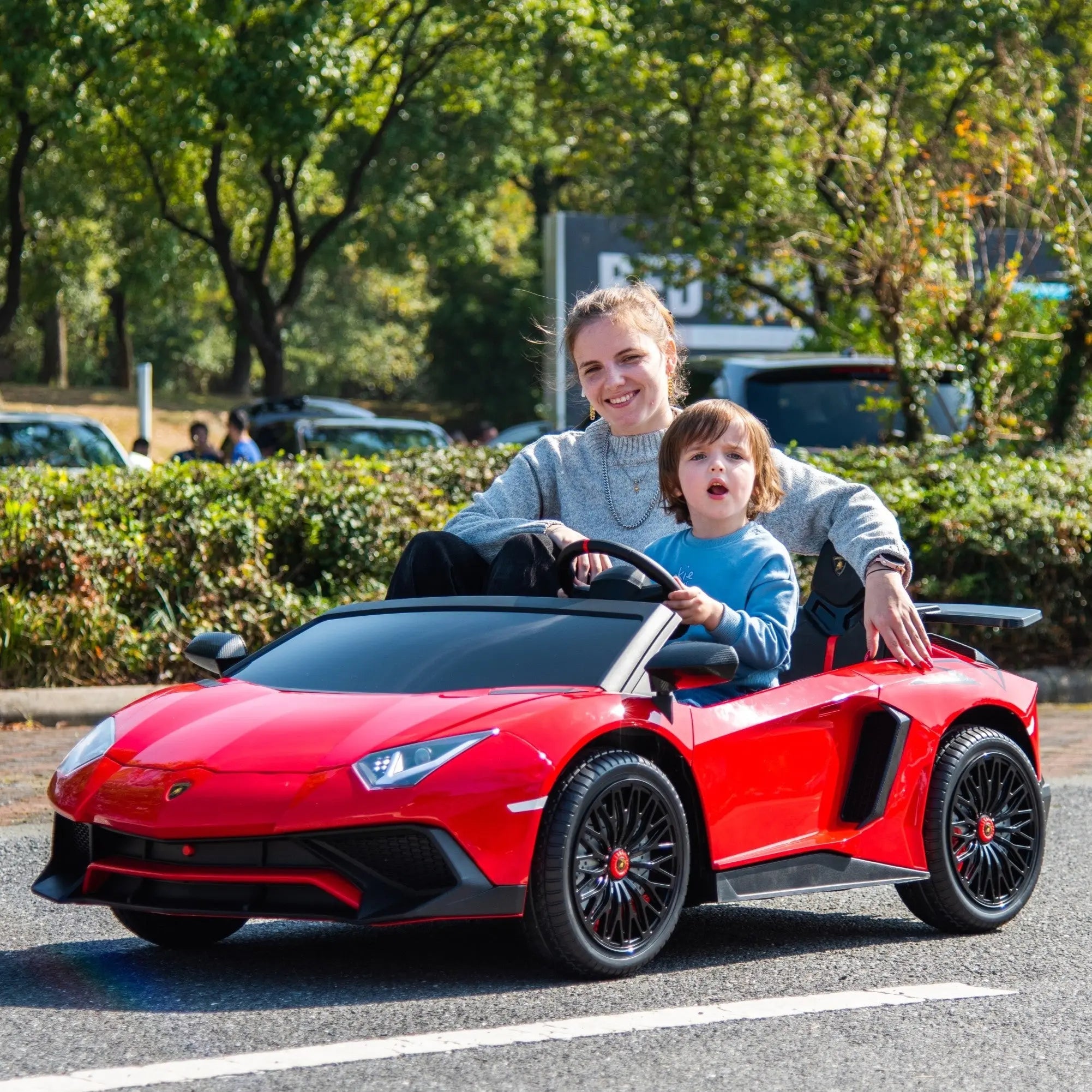 24v Lamborghini Aventador 2 Seater Ride On Car For Kids: Advanced Brushless Motor & Differential For High-octane Fun